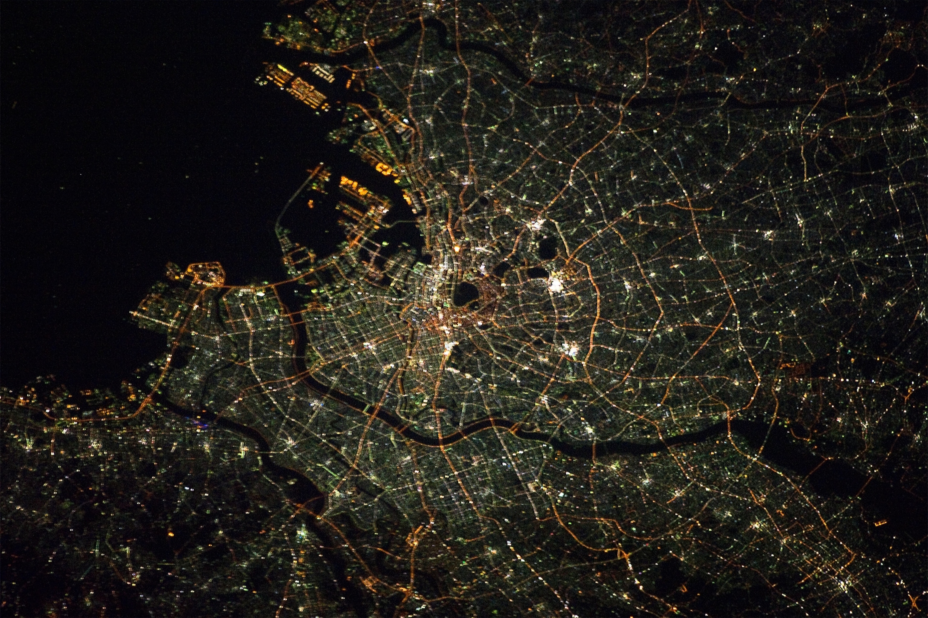 Tokyo at night from the International Space Station