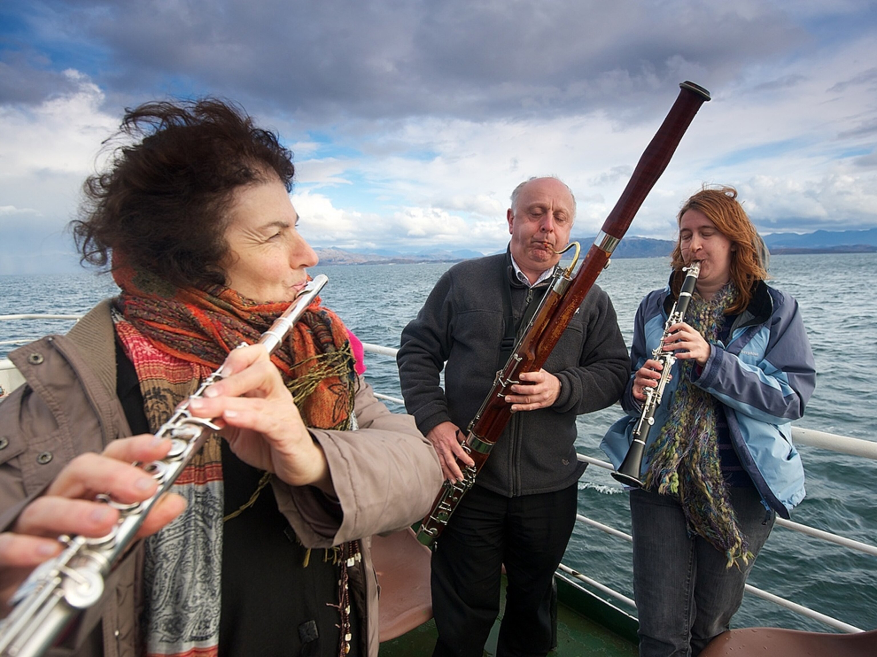 Members of Cuillin Sound woodwind trio