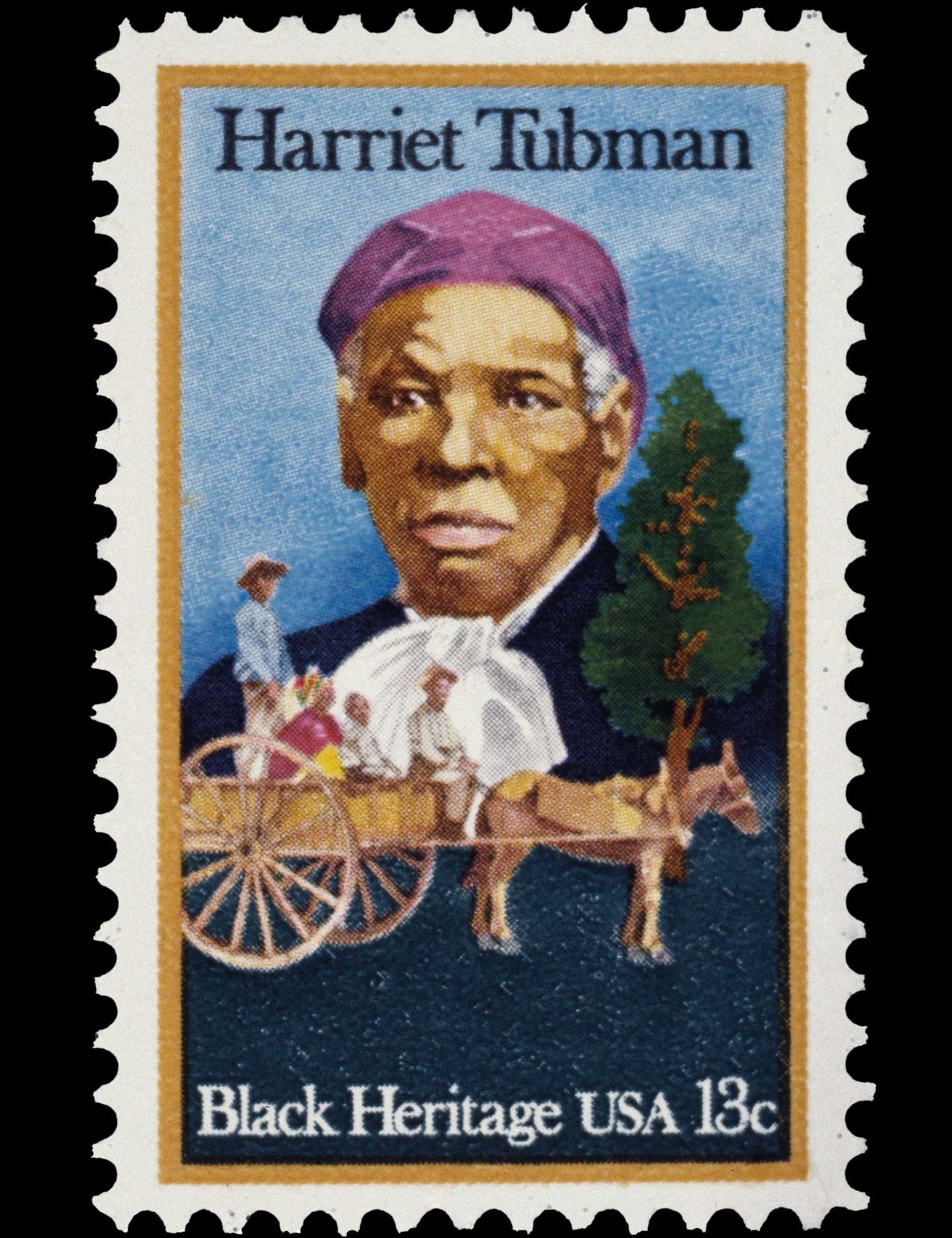 A 1978 U.S. postage stamp honoring Harriet Tubman