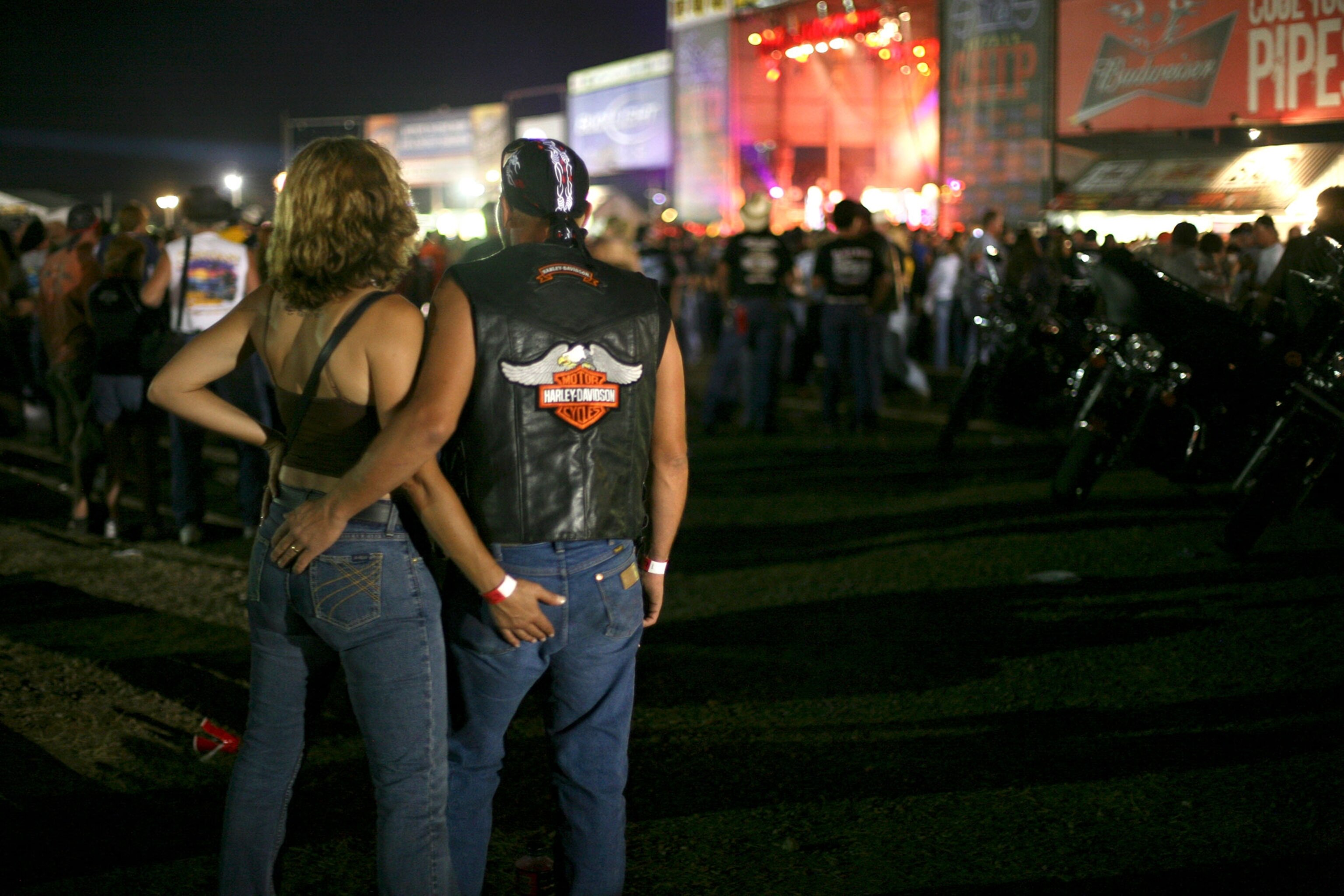 a concert in Sturgis South Dakota at the "Buffalo Chip" for the Annual Bike Rally