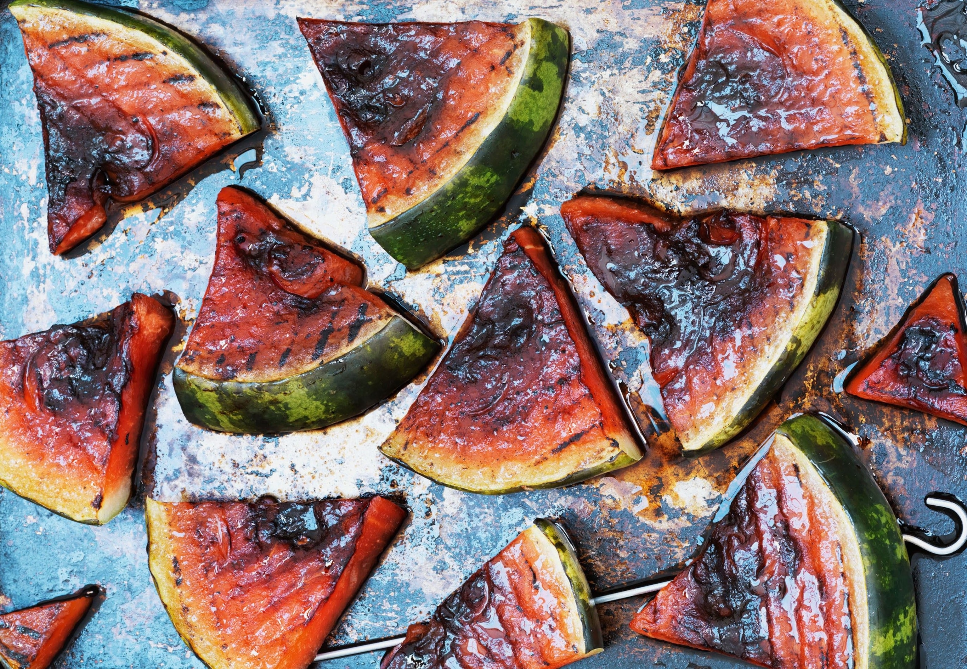 Watermelon goes particularly well with feta in a salad, or you can barbeque it to add a deliciously smoky flavour