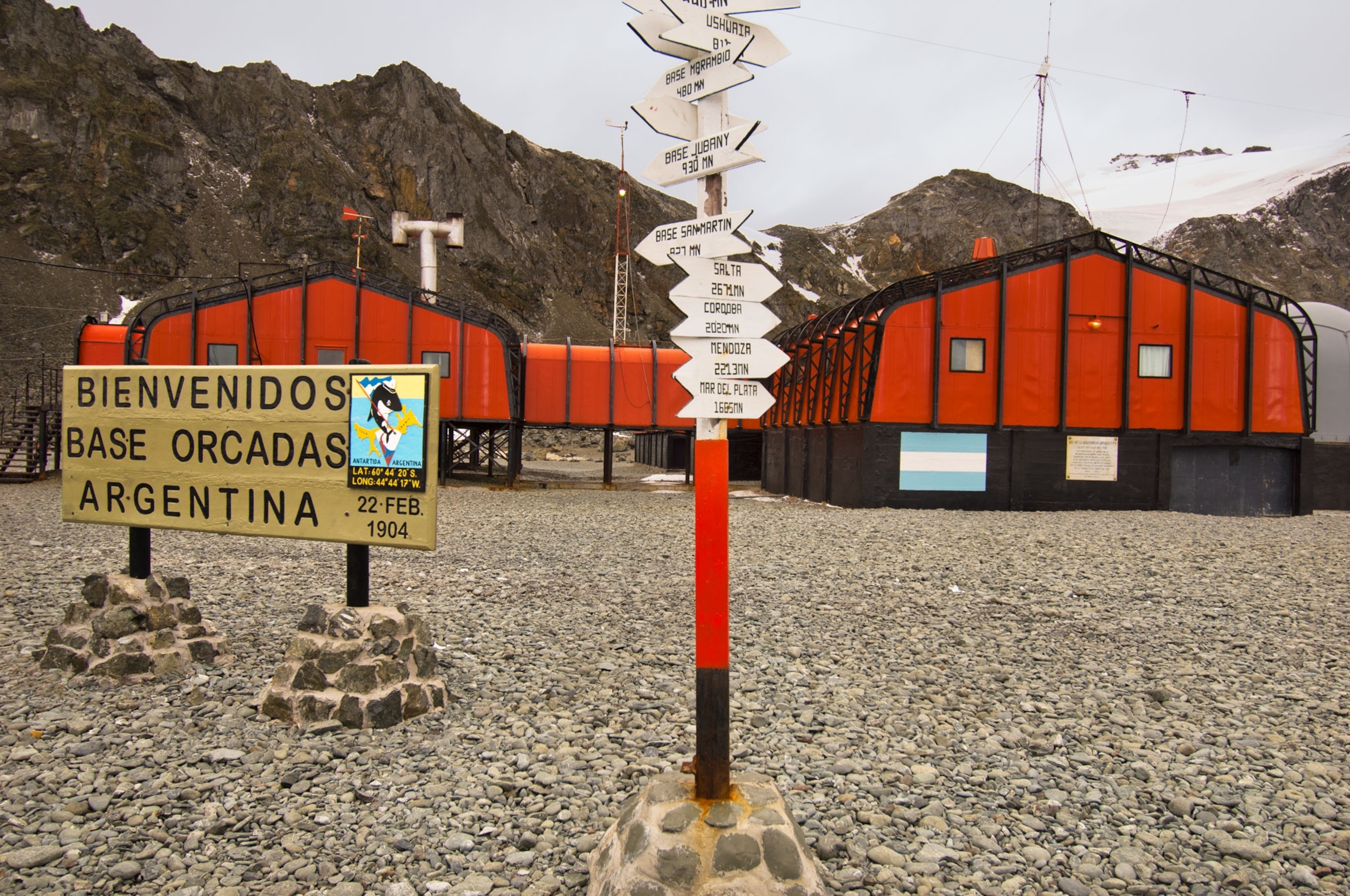 Base Orcadas in Antarctica