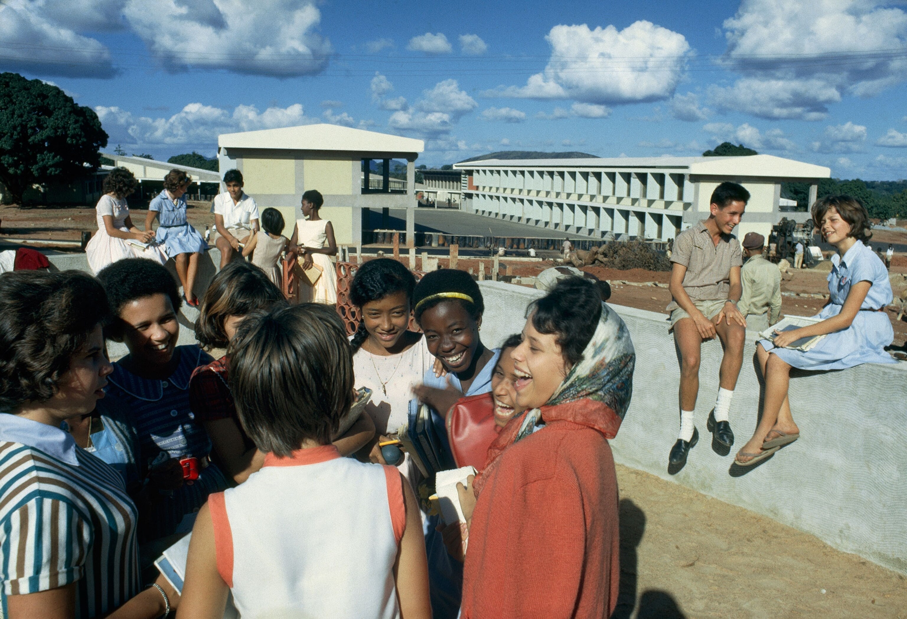 teens taking a break in mozambique