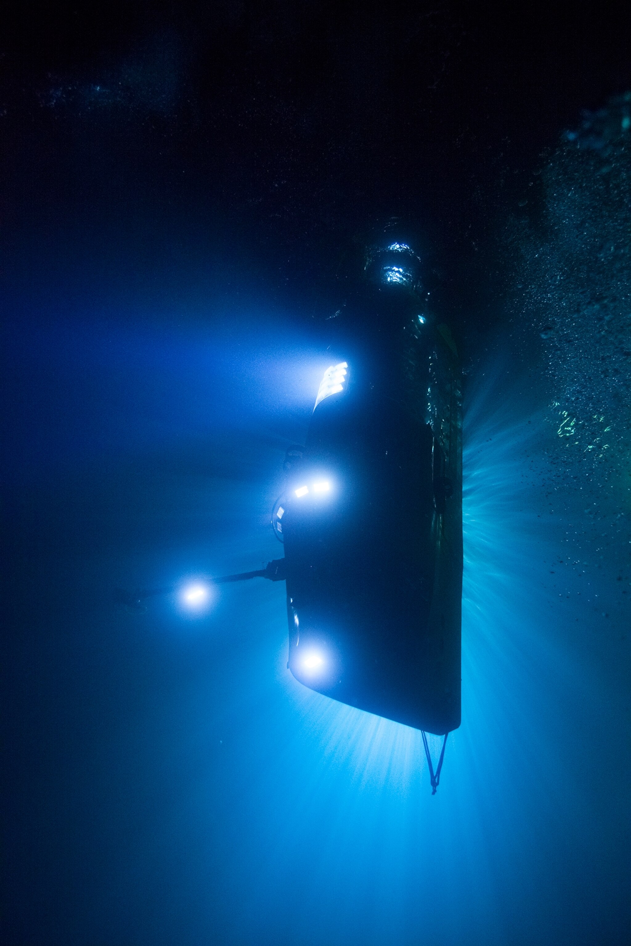 James Cameron designed his own sub, the DEEPSEA CHALLENGER, to take him down to the Mariana Trench.