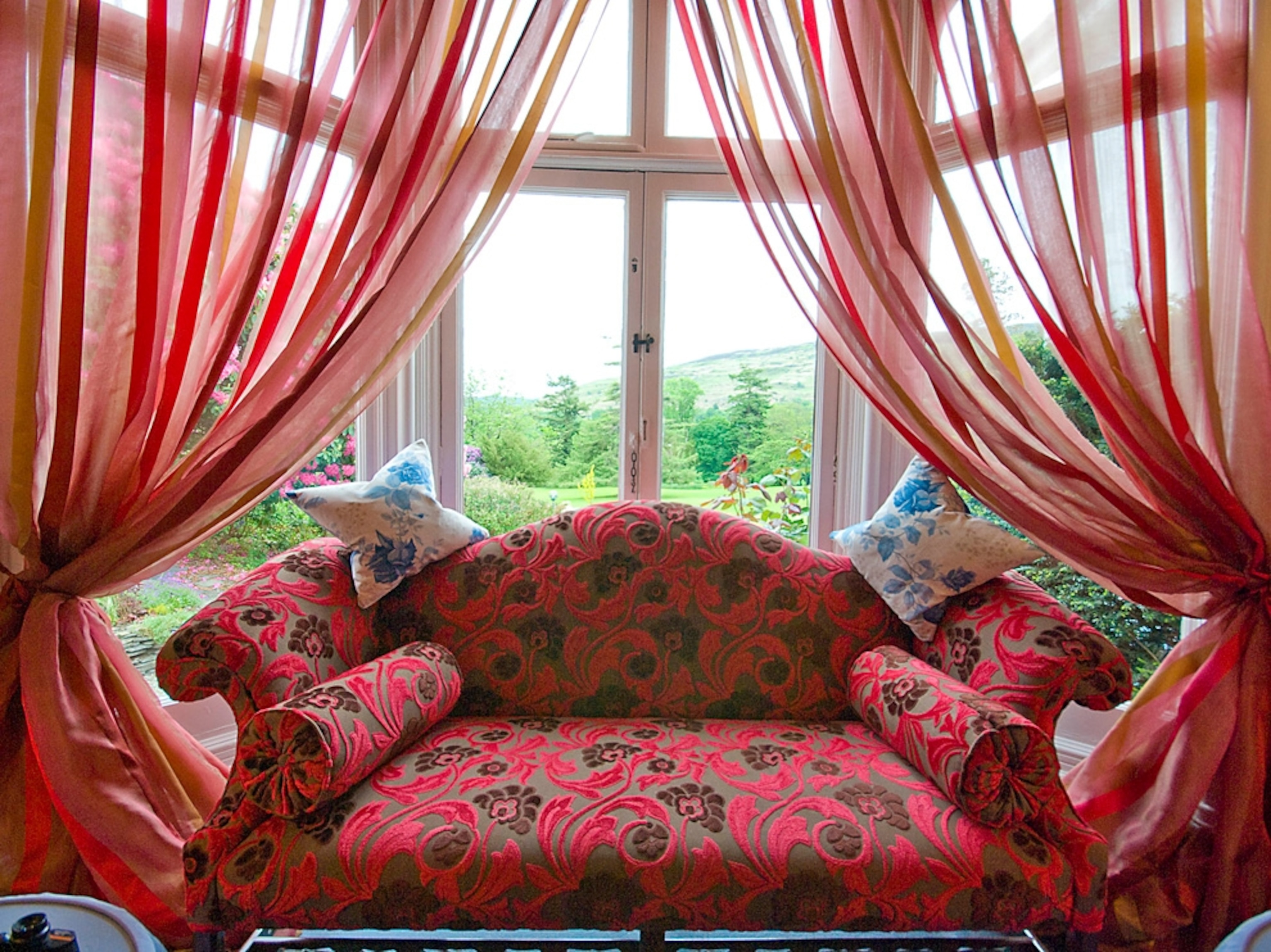 Wales hotel window couch