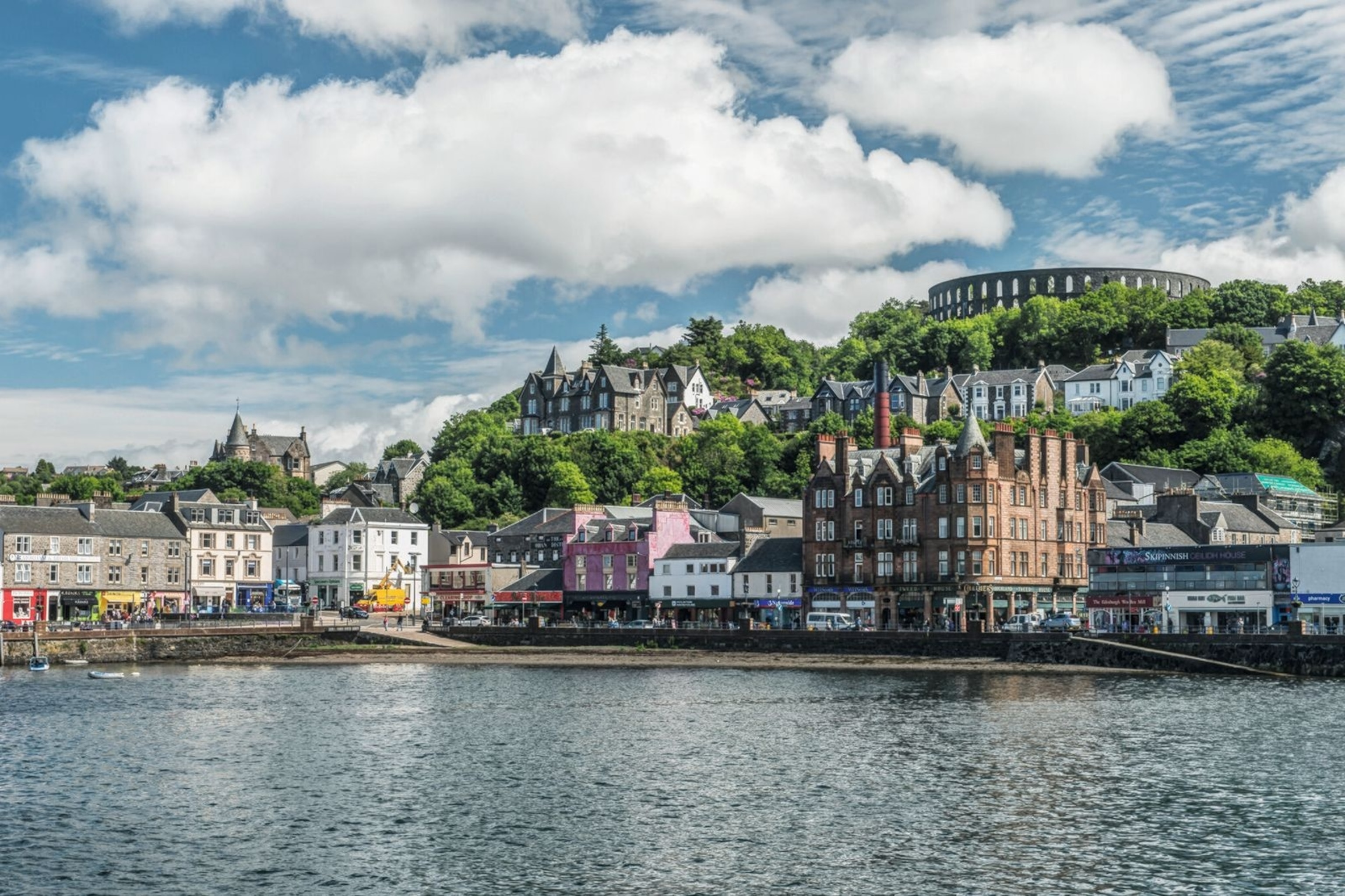 Oban town and harbour.