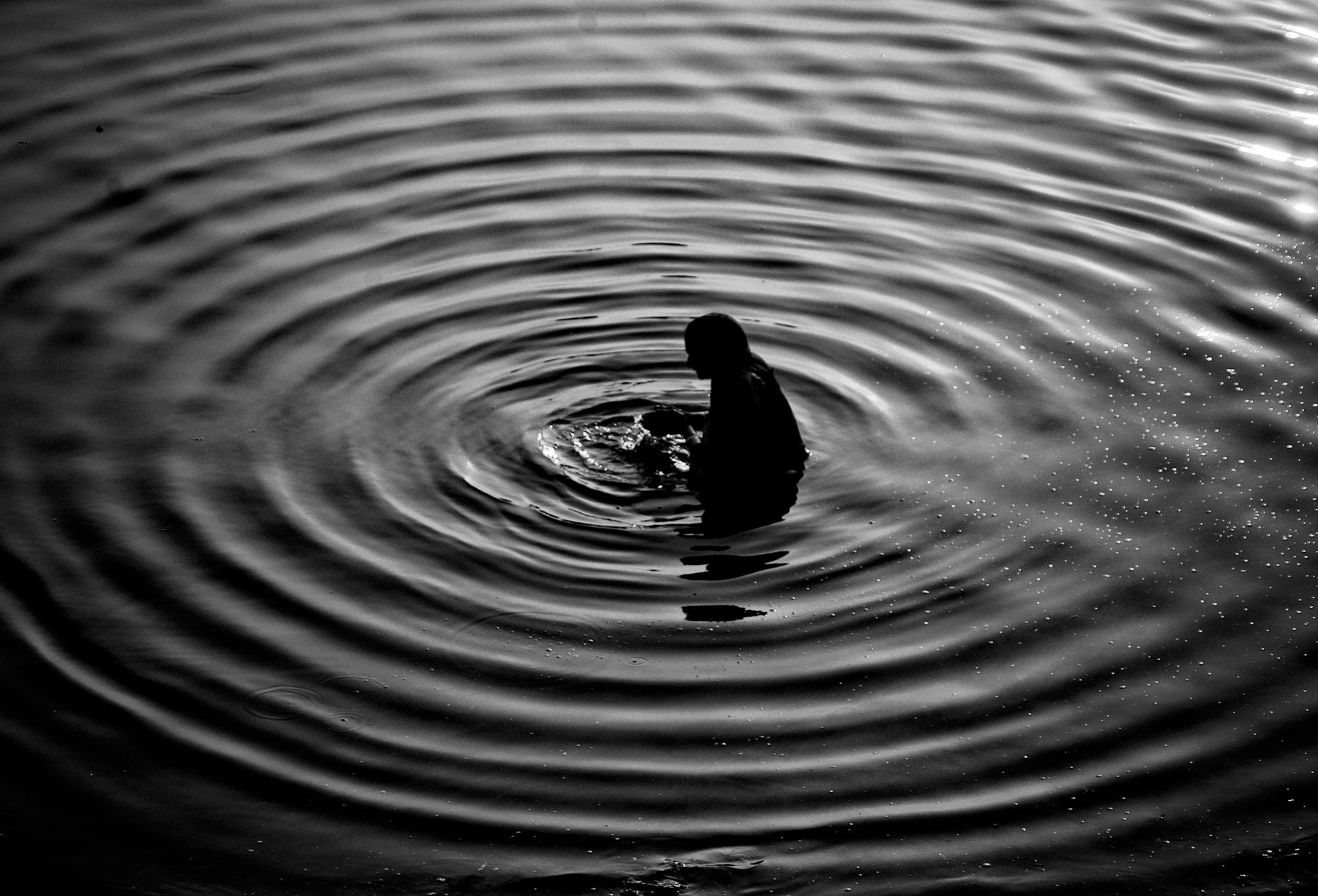 a bather in the Ganges River