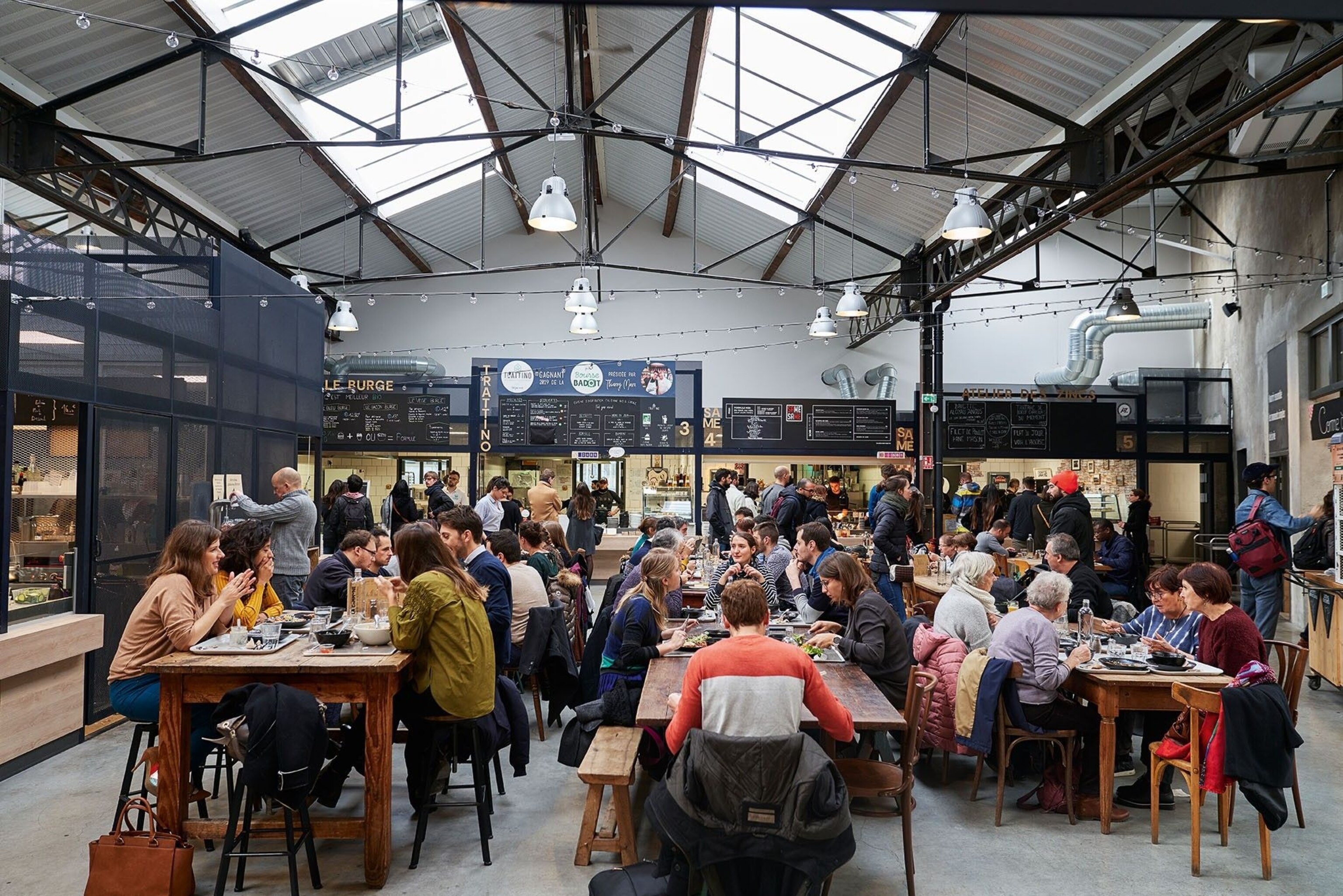 Dining at La Commune.