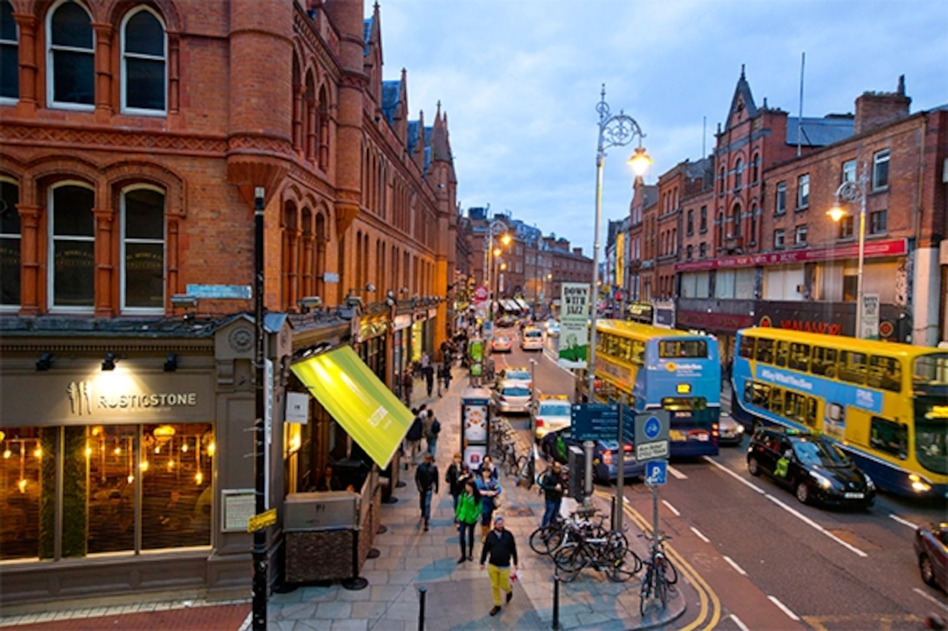 In the heart of Dublin, George's Street is known for its Victorian architecture, built circa 1876. (Photograph by Catherine Karnow)