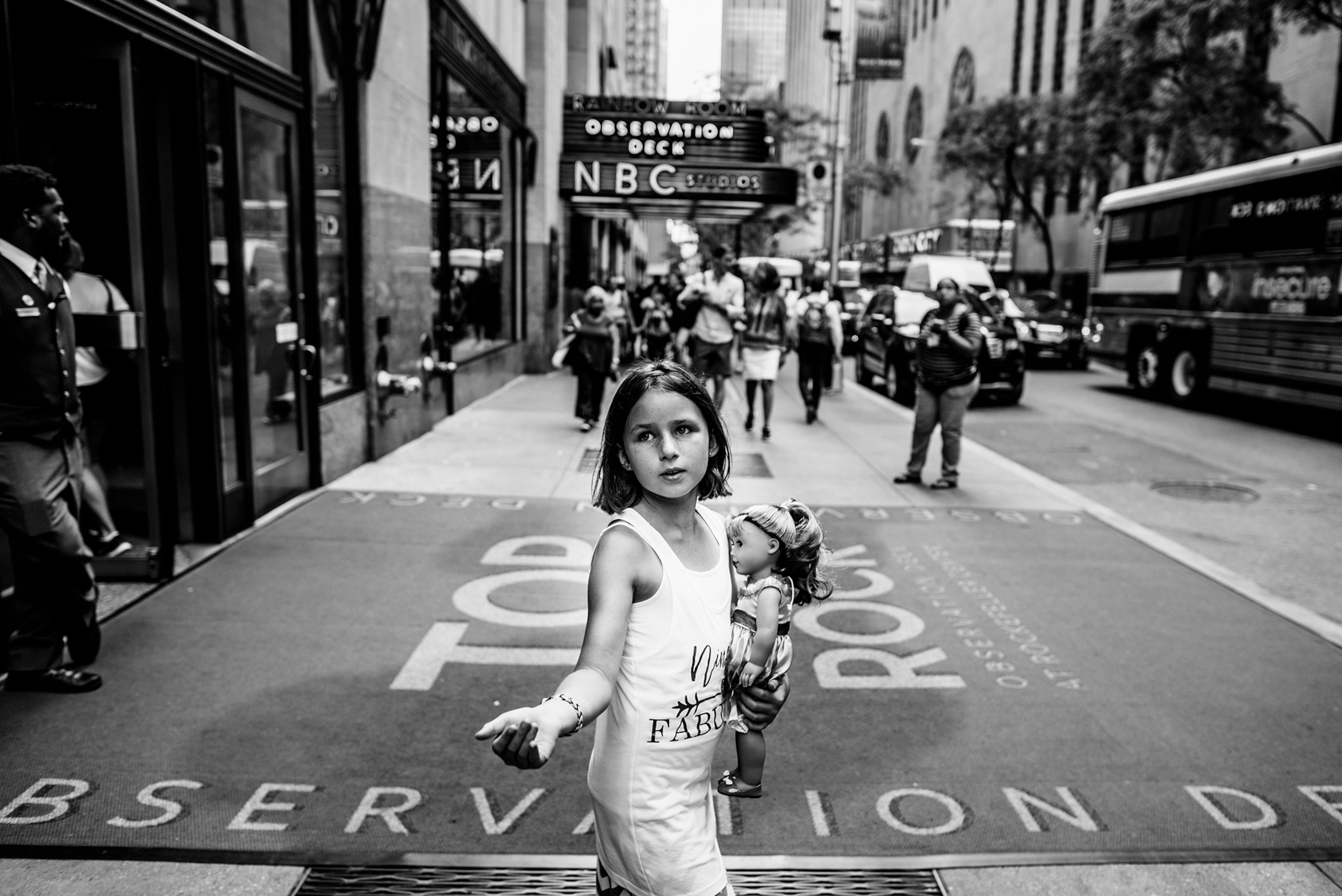 a girl exploring New York City