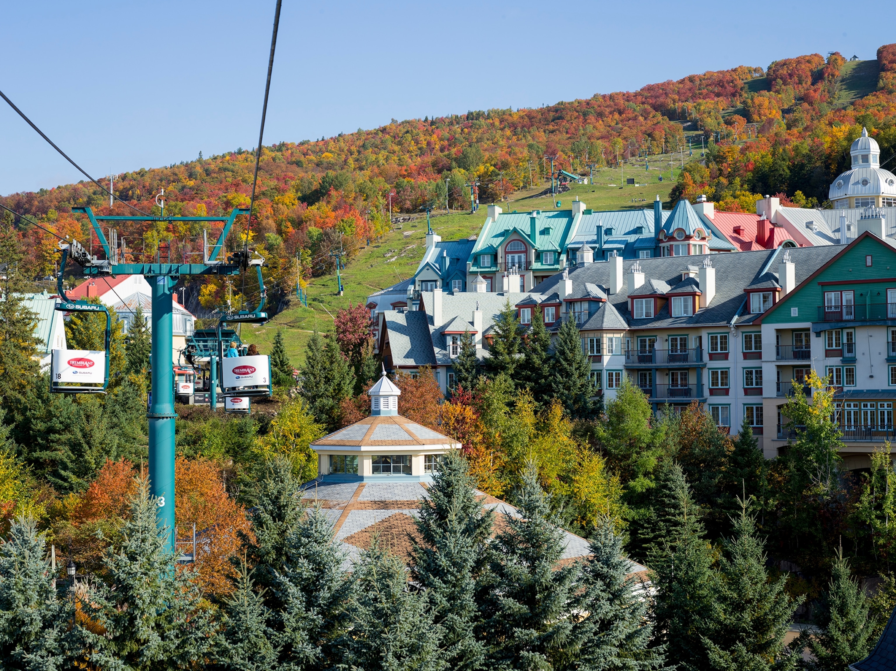 gondolas in Mont-Tremblant, Canada