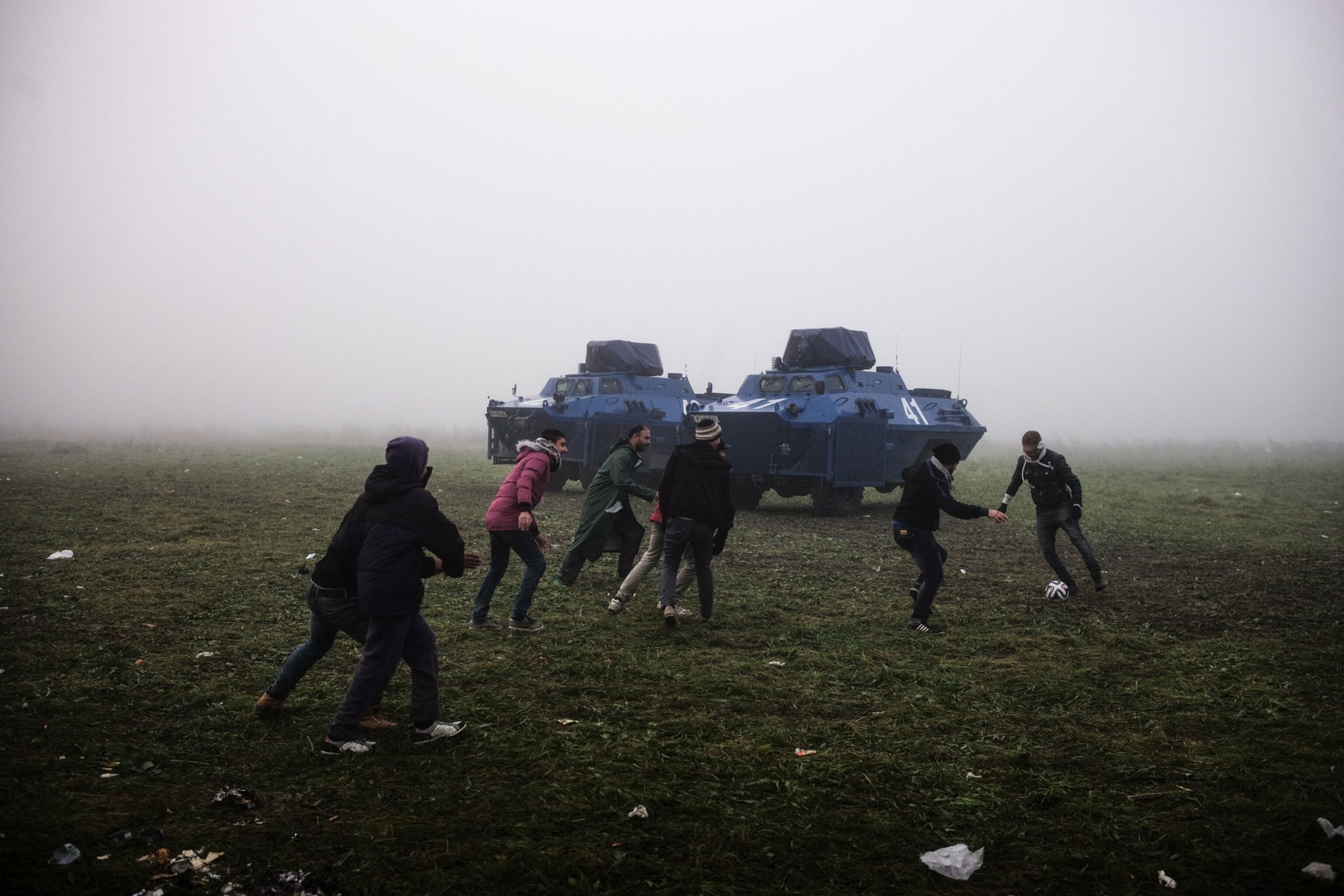 Picture from Ciril Jazbec's story on refugees