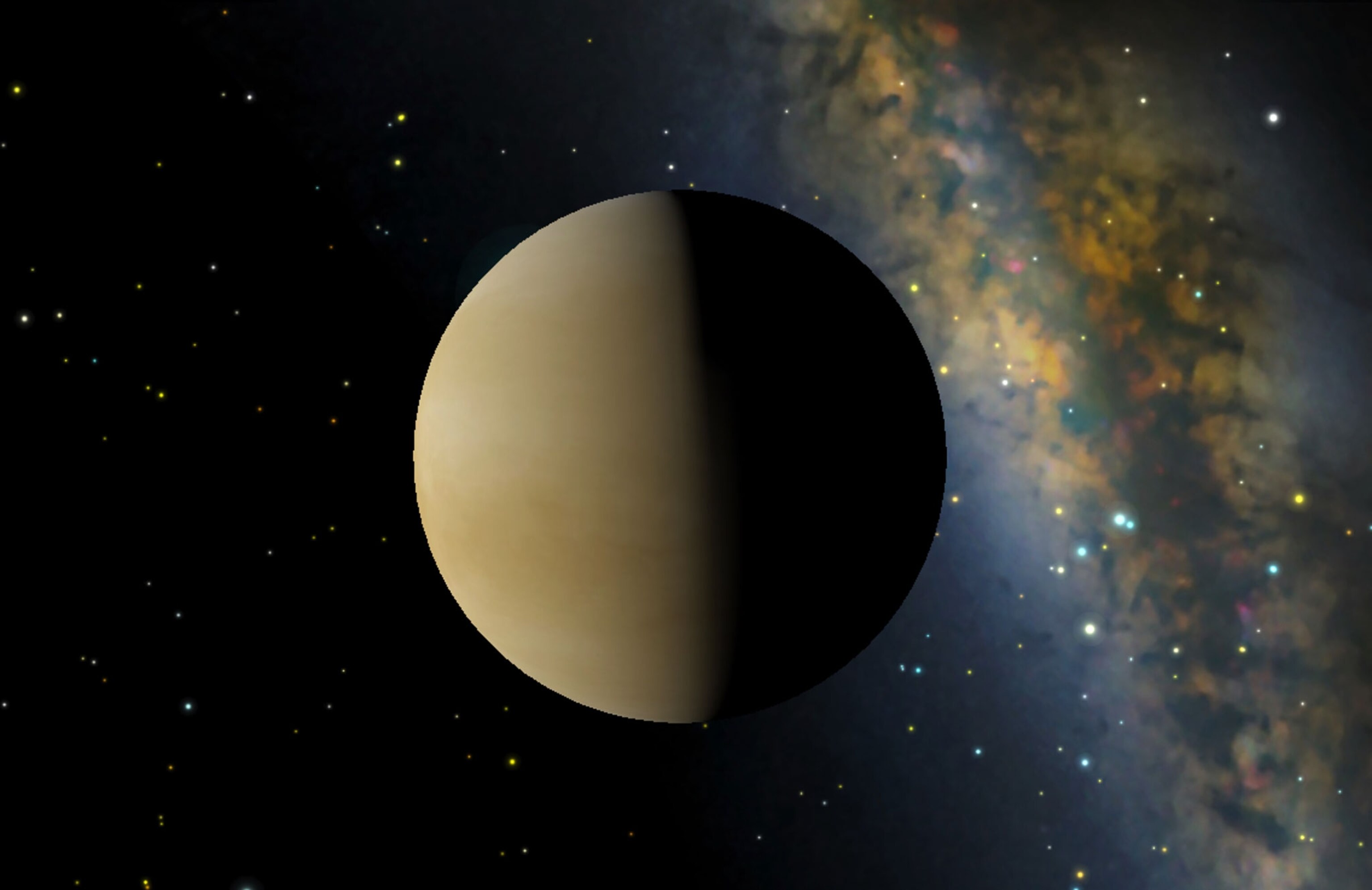 an orbital view of Venus