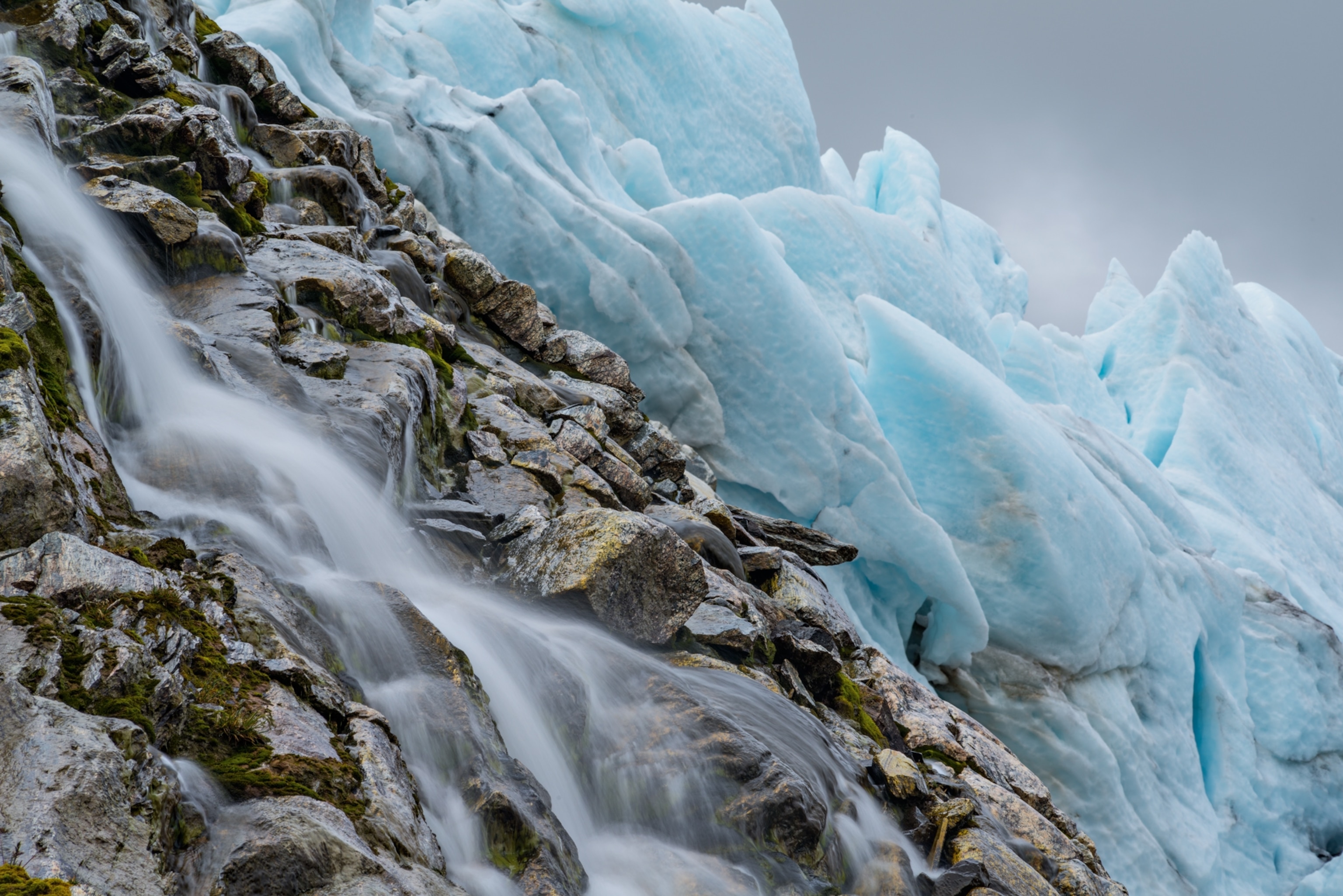 the Svenonius Glacier in Sarek National Park