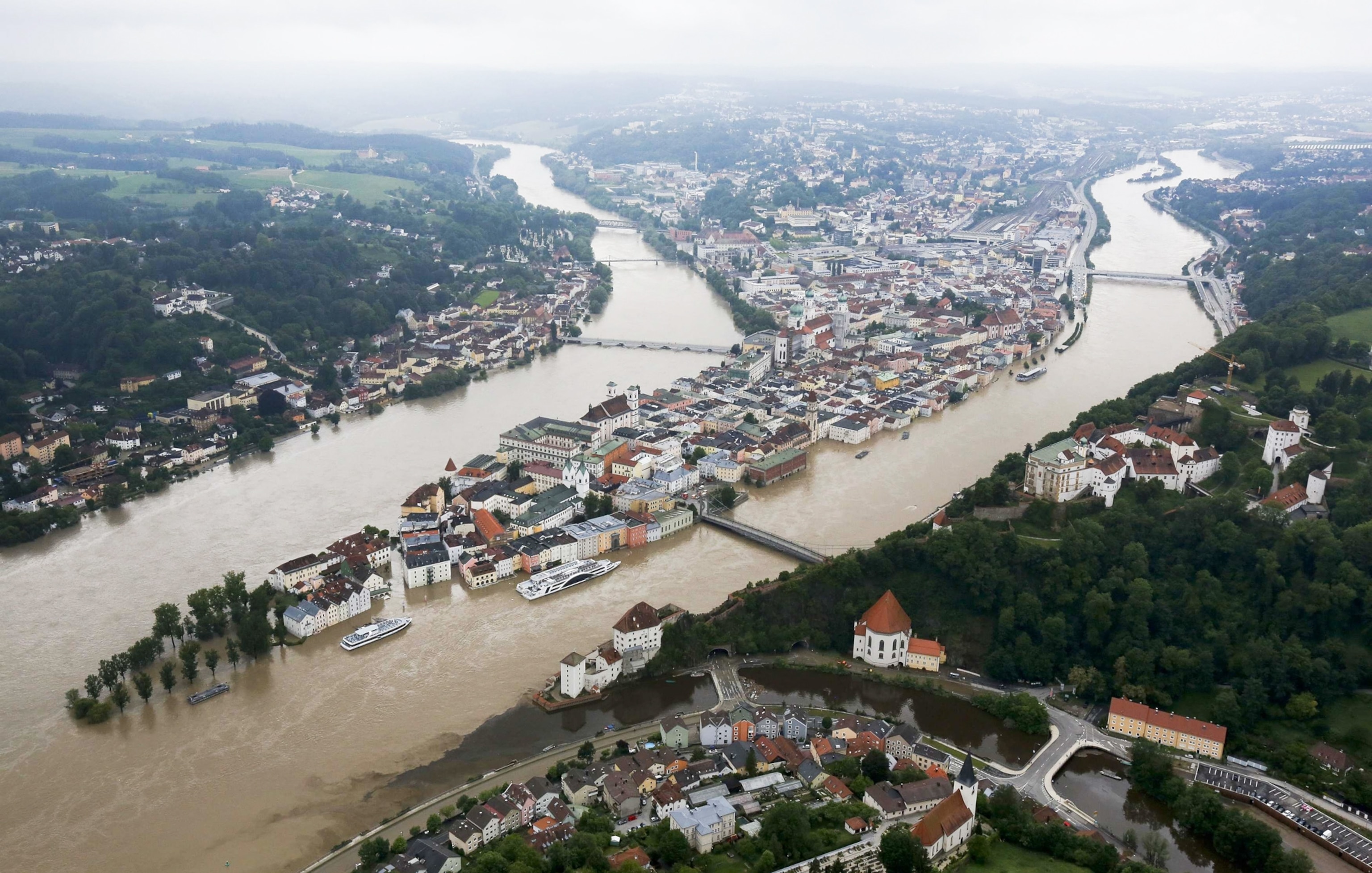 European Flooding - Picture of rivers flooding in Germany