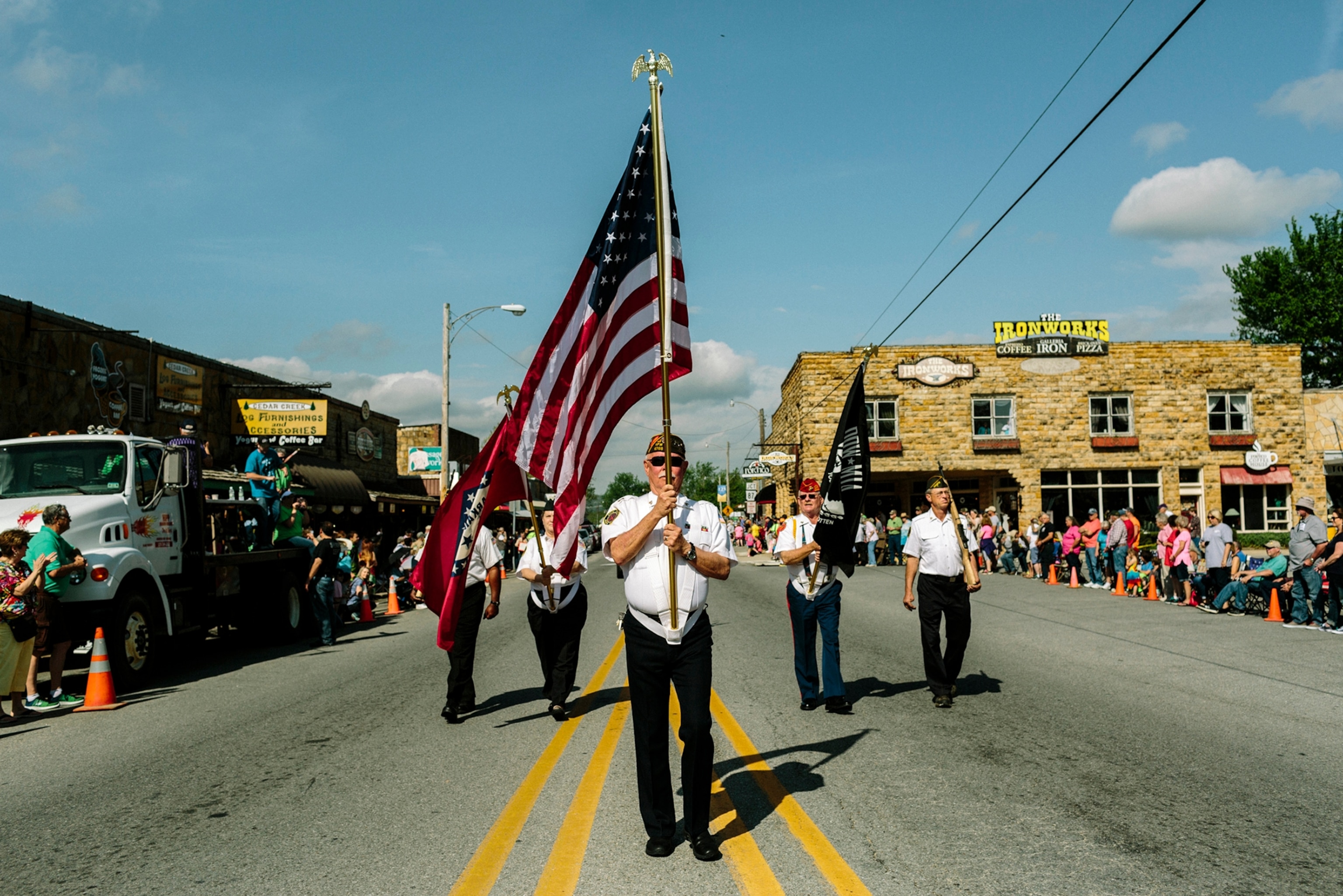 the annual Folk Festival Parade in Mountain View, Arkansas