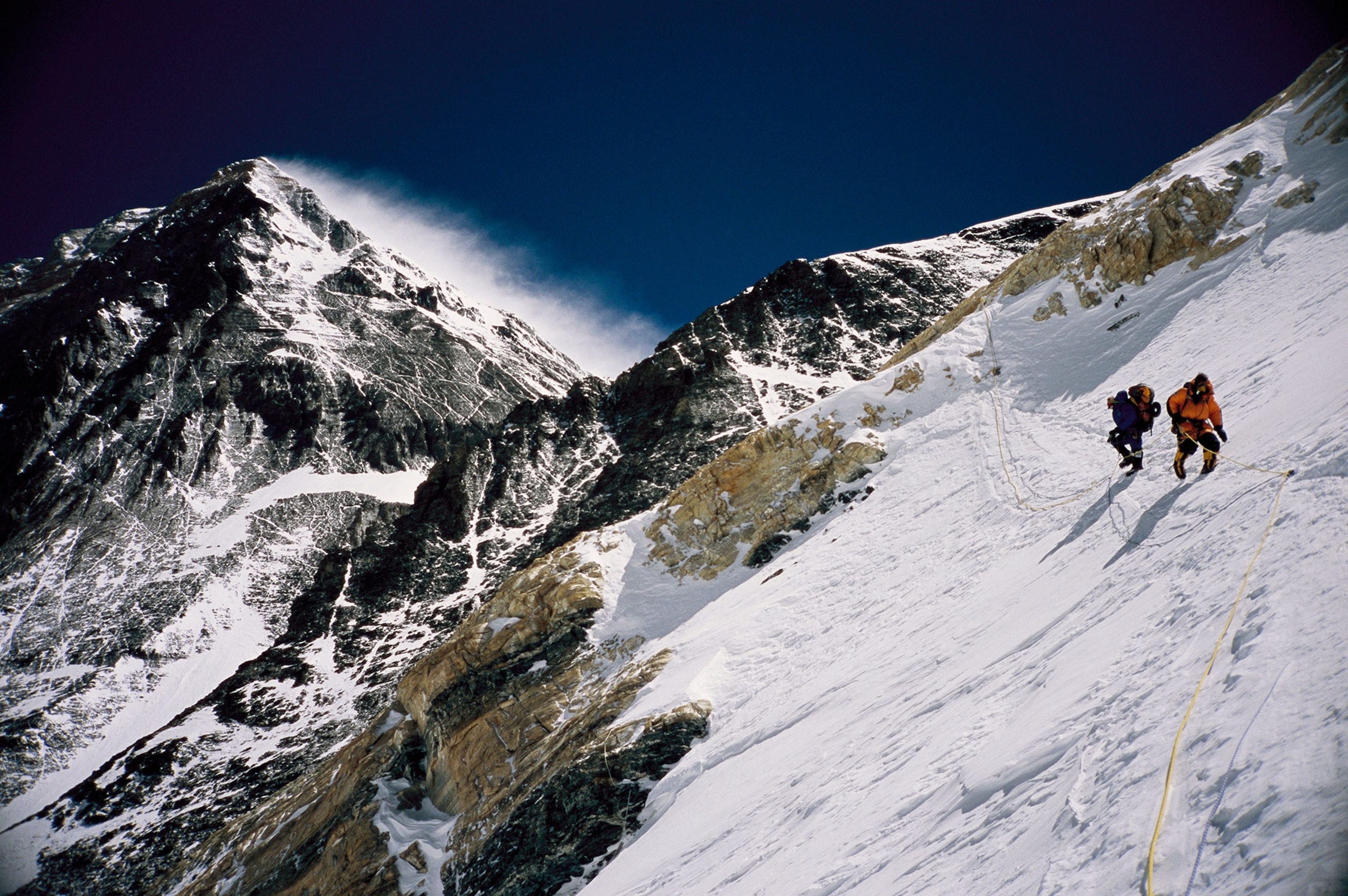 climbers on Mount Everest