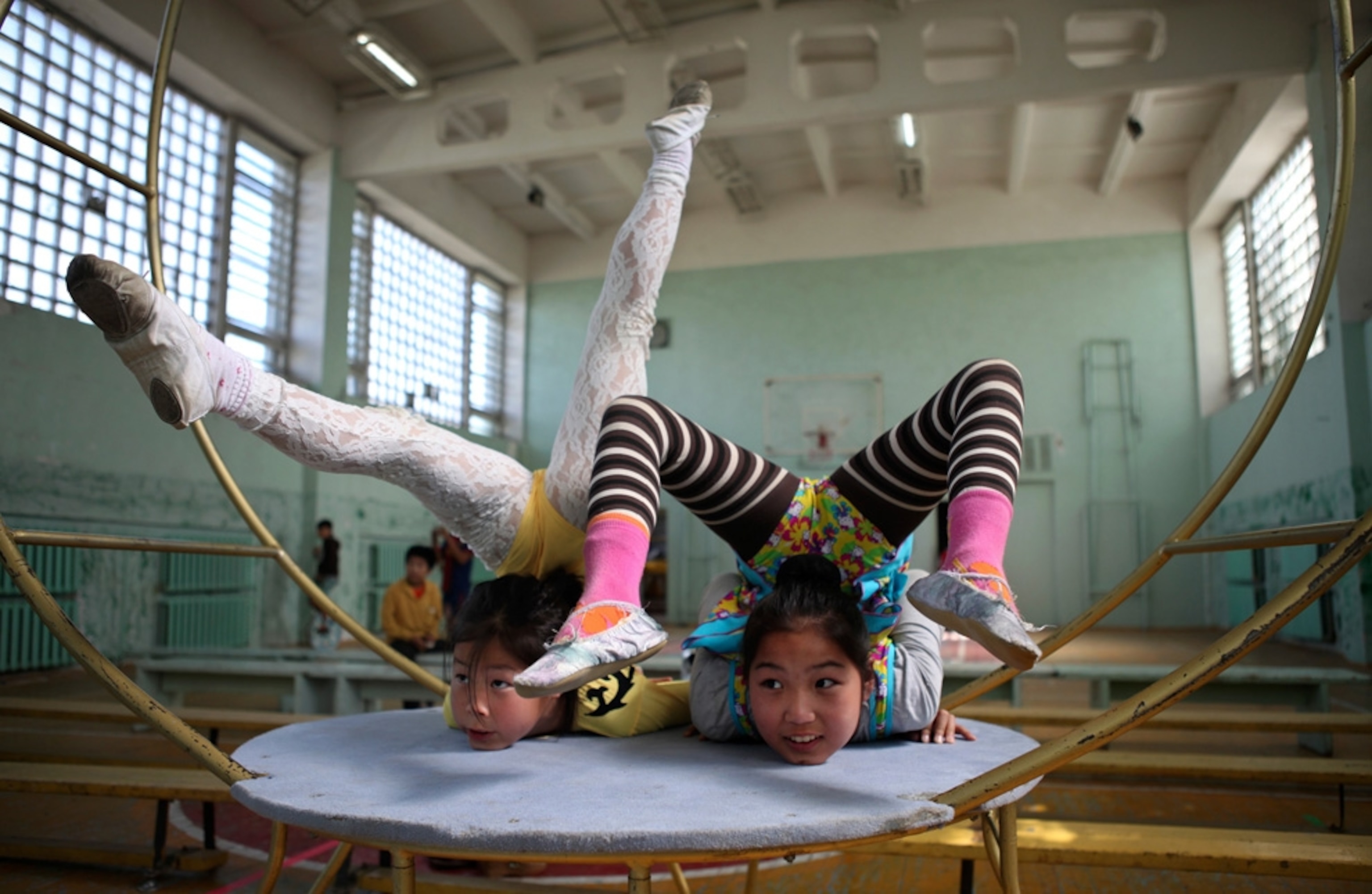 Pictures We Love August - A picture of gymnasts in Mongolia.