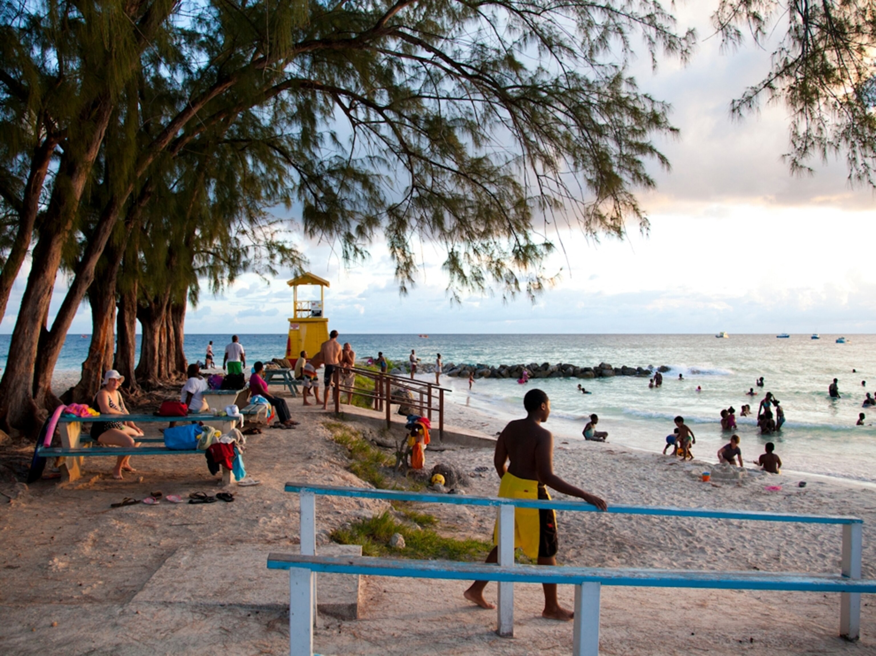 swimmers Enterprise Beach Barbados