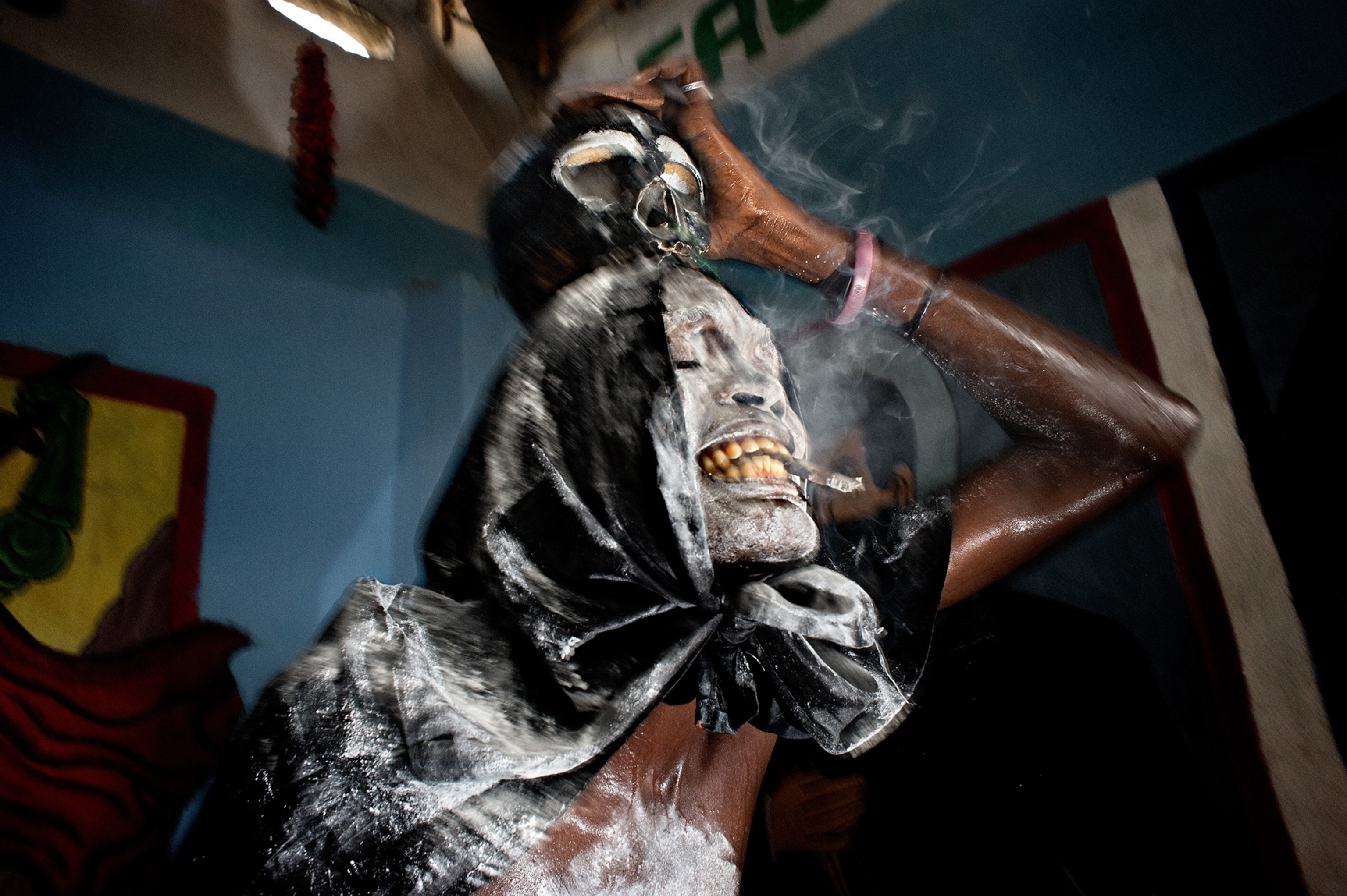 a voodoo priest in Haiti