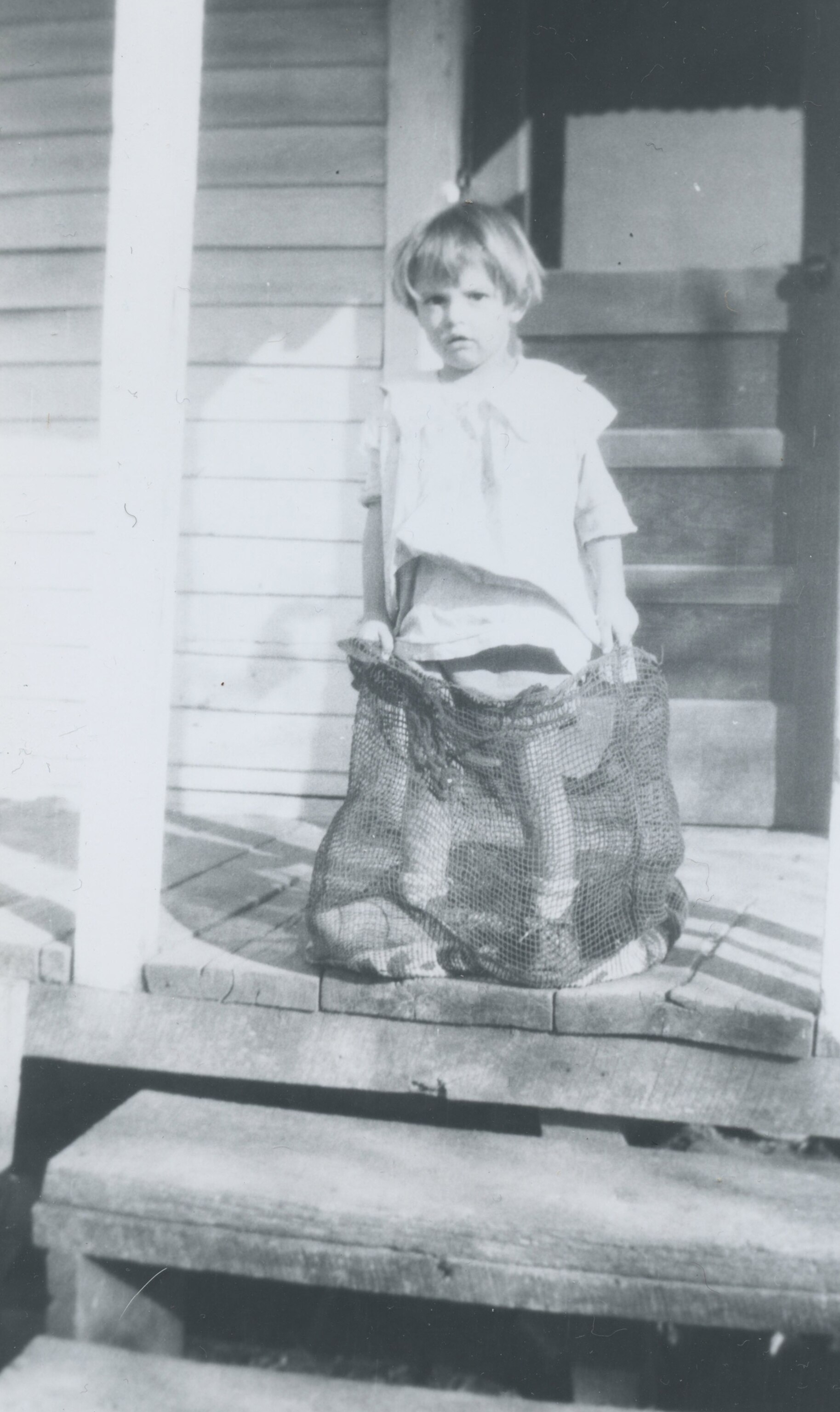 the author's mother as a young girl