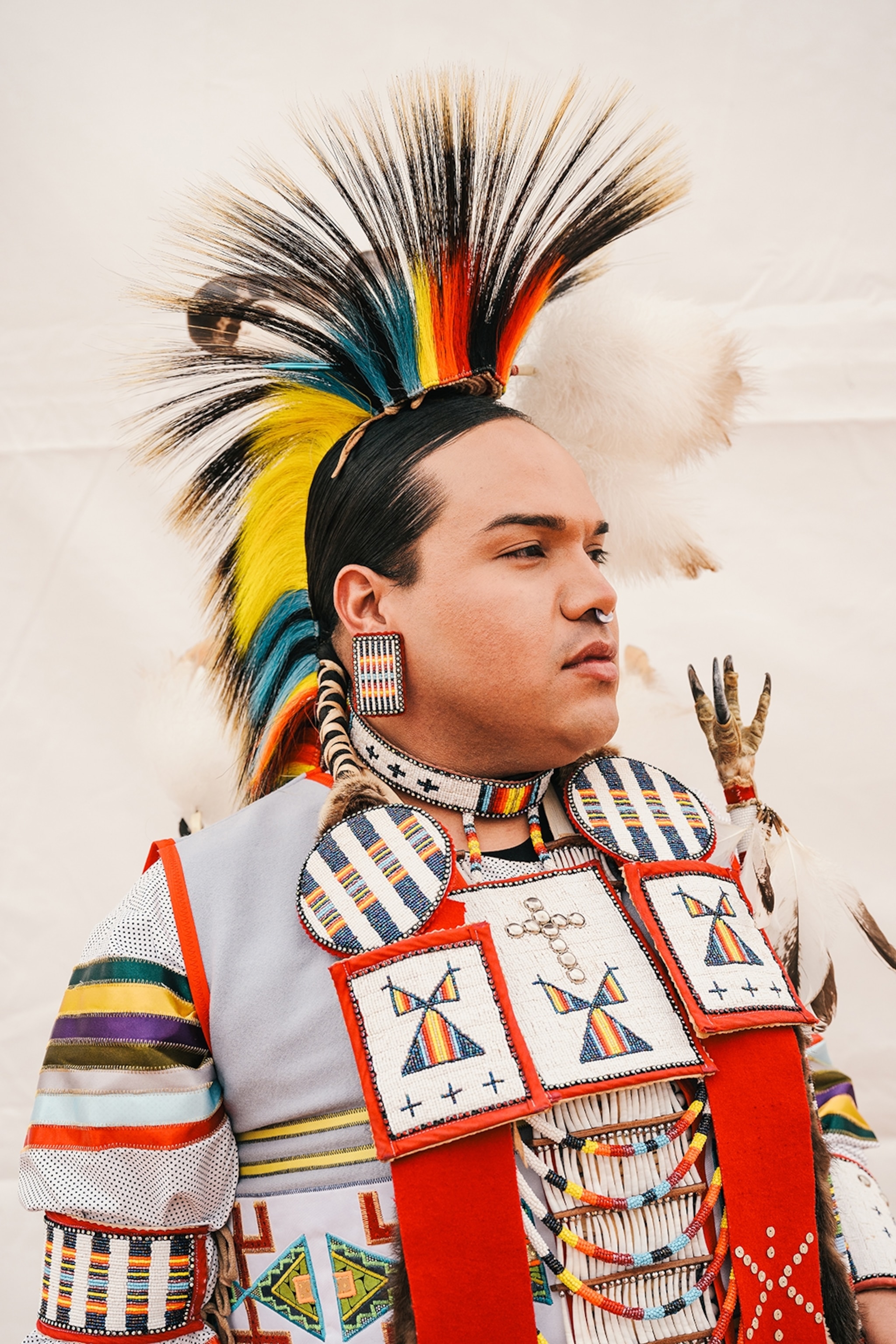 a navajo man in traditional dress