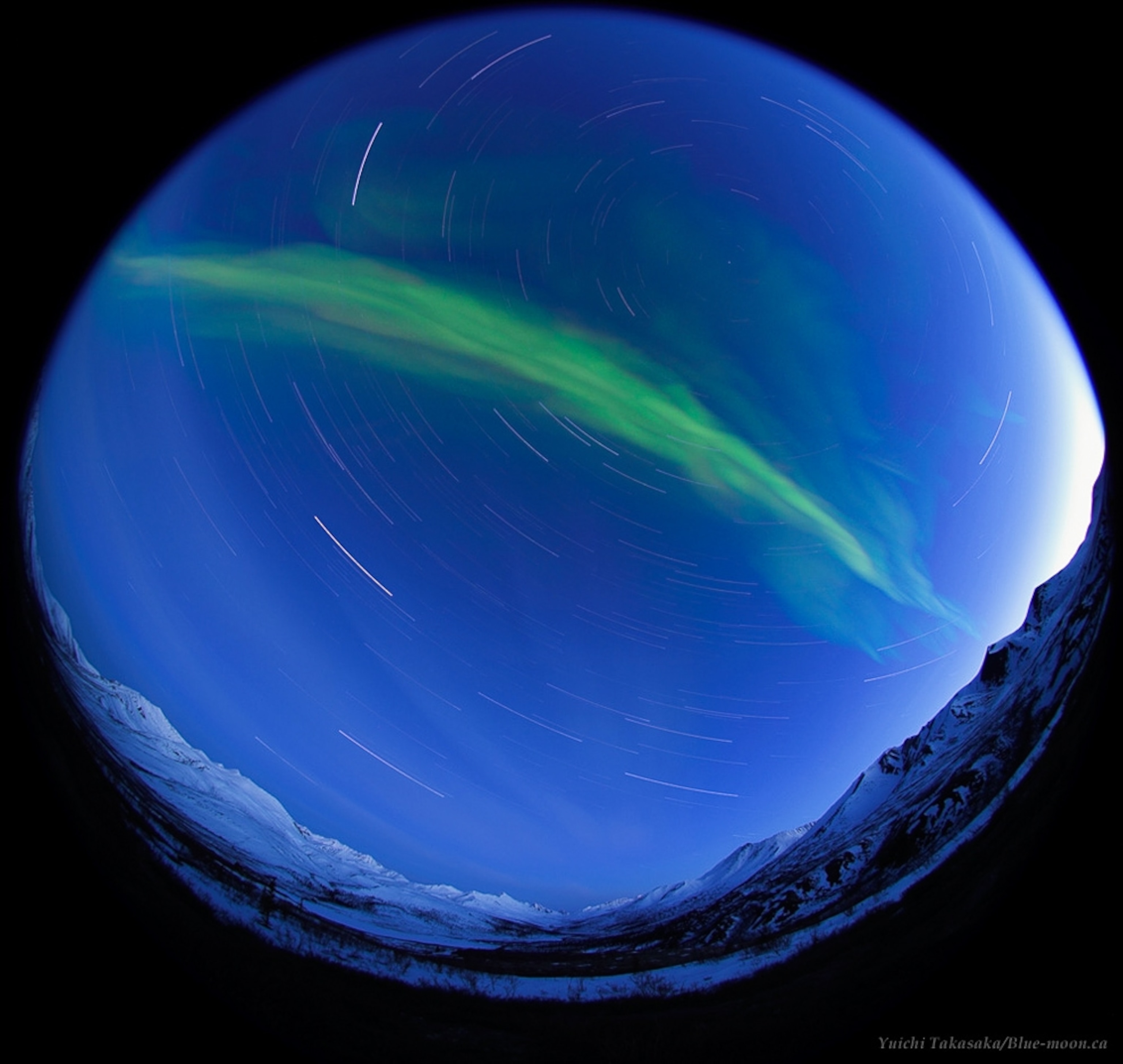 Aurora picture: northern lights in the Yukon Territory