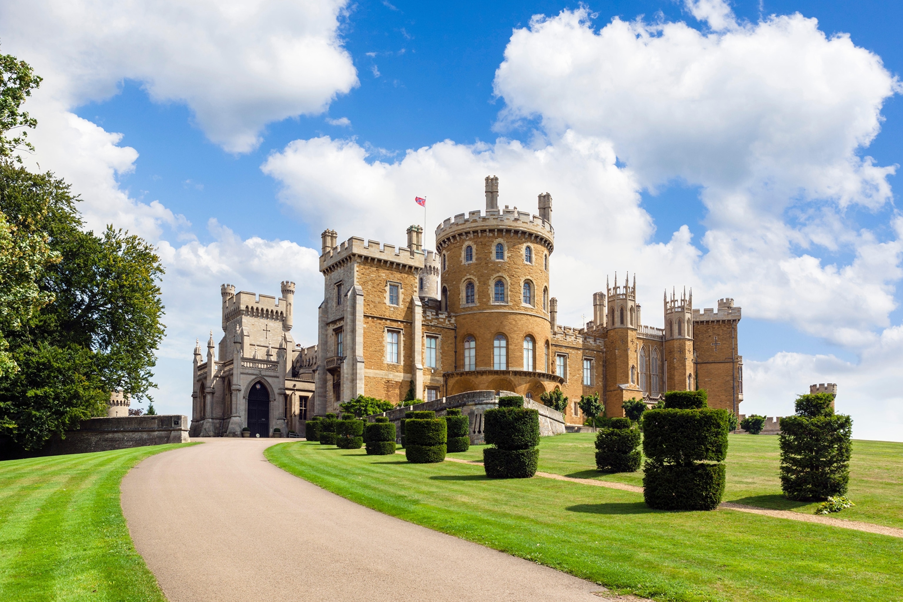 An old castle and grounds