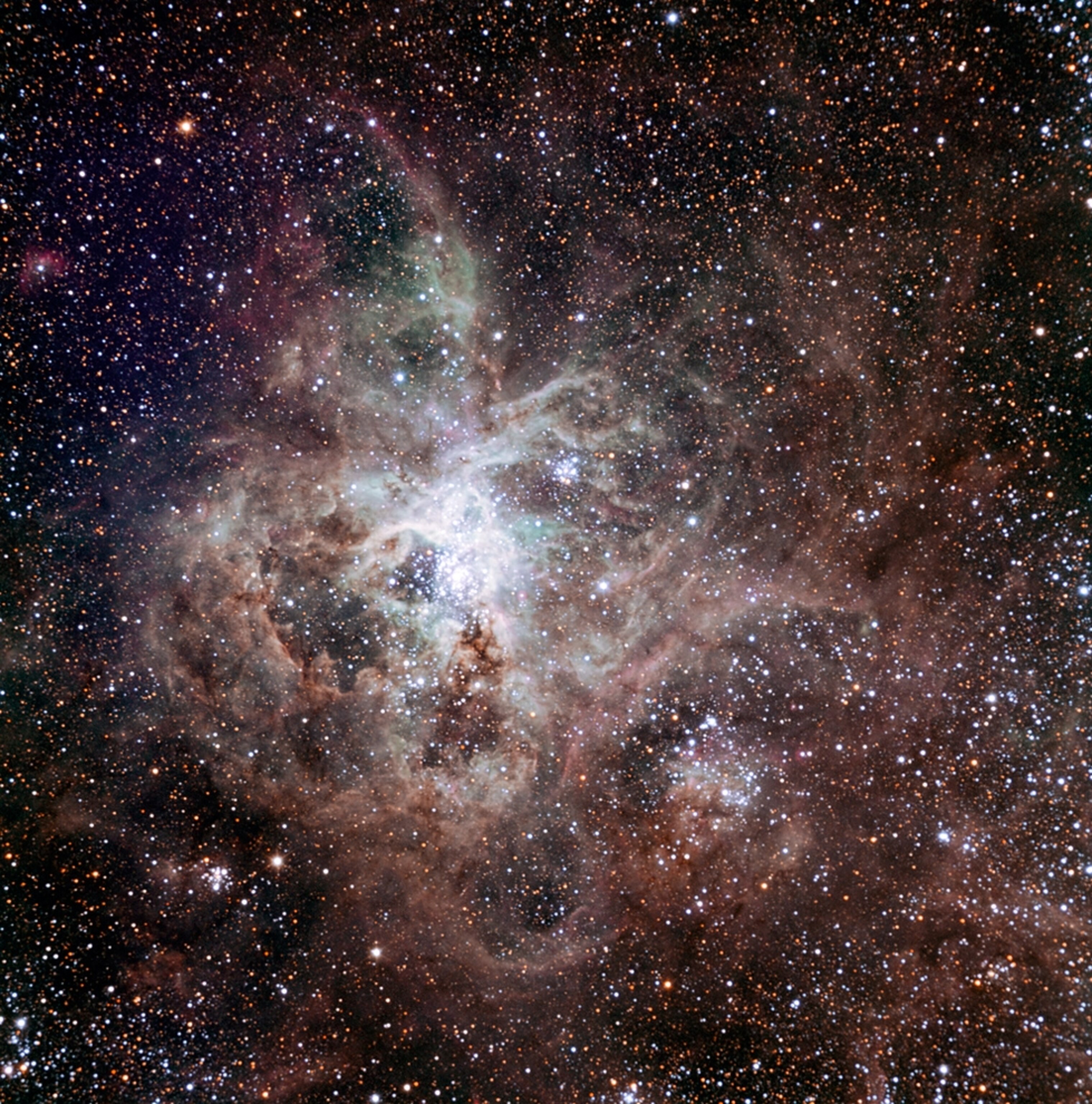 The Tarantula Nebula, as seen in a picture from a new telescope in Chile.