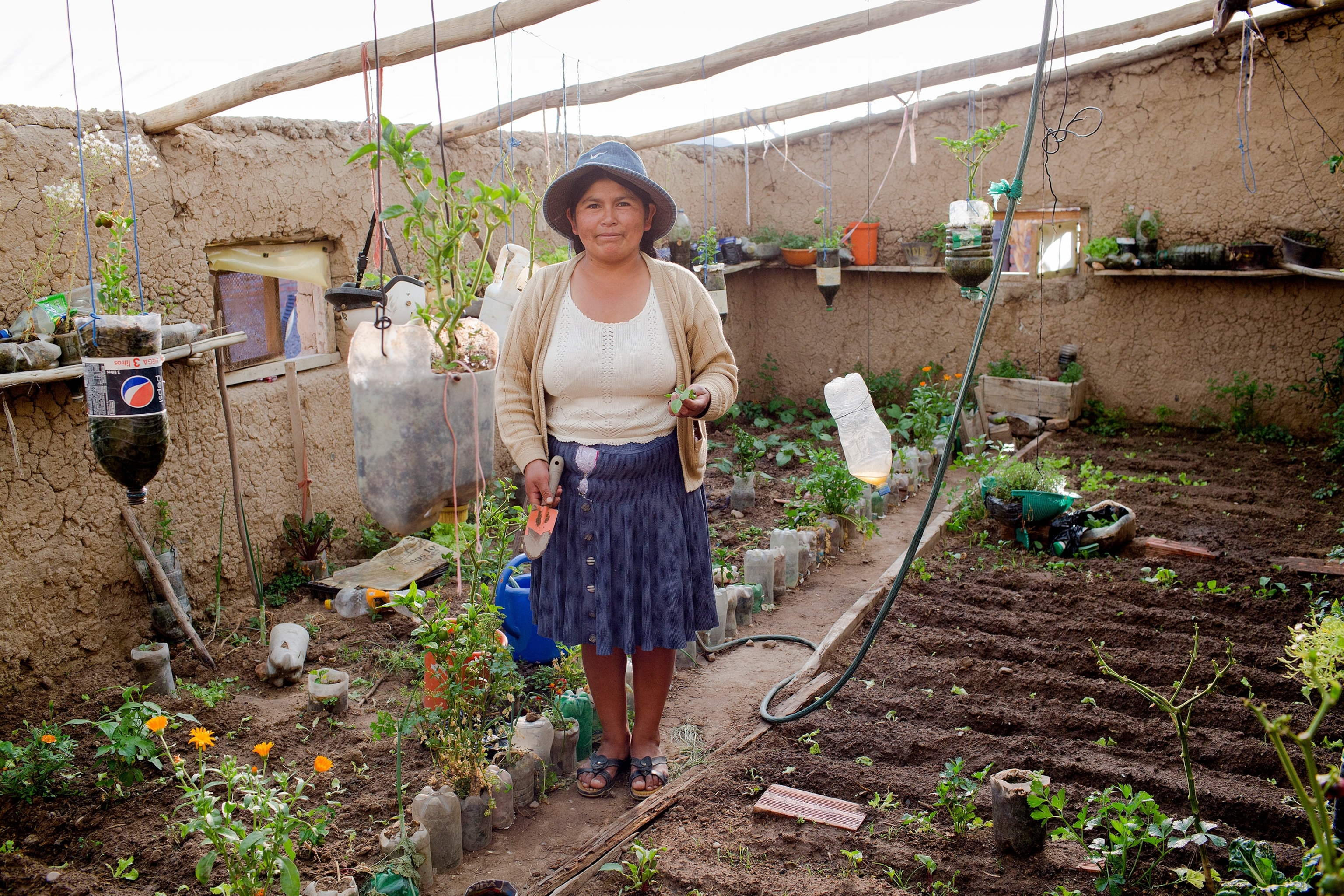 a farmer in Sucre, Bolivia