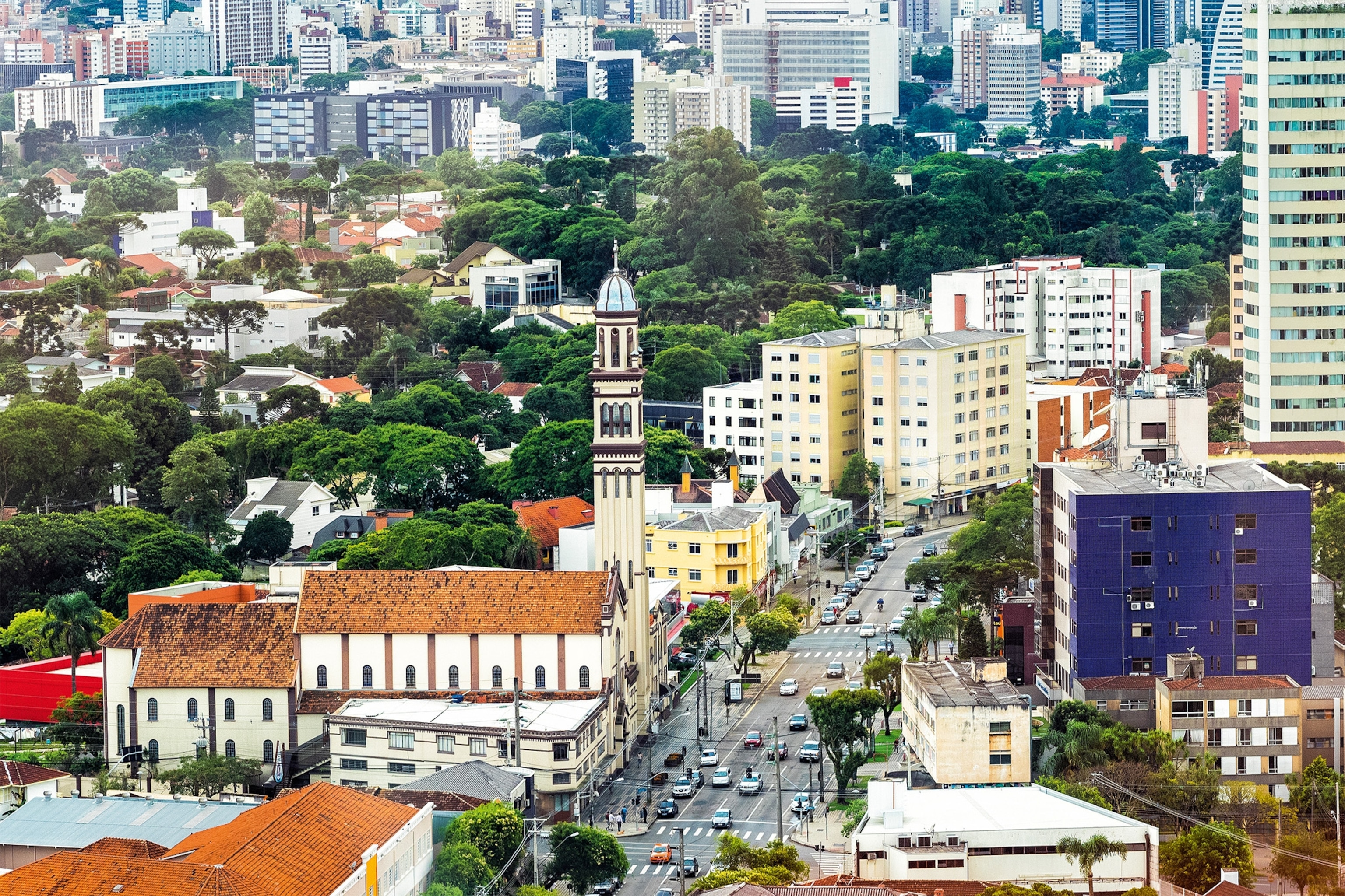 The city of Curitiba, where Manoella runs her restaurant.