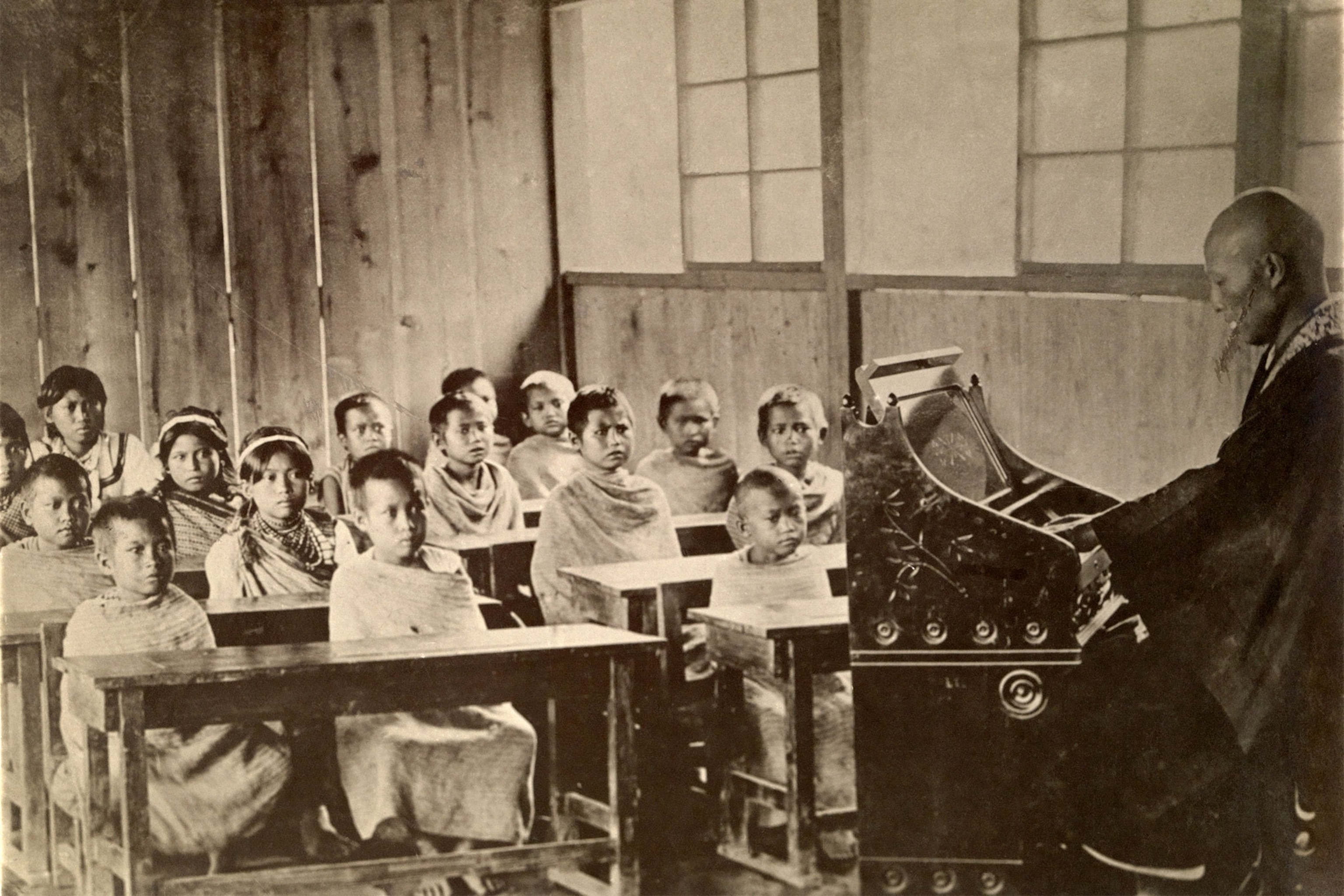 students in a classroom in Taiwan