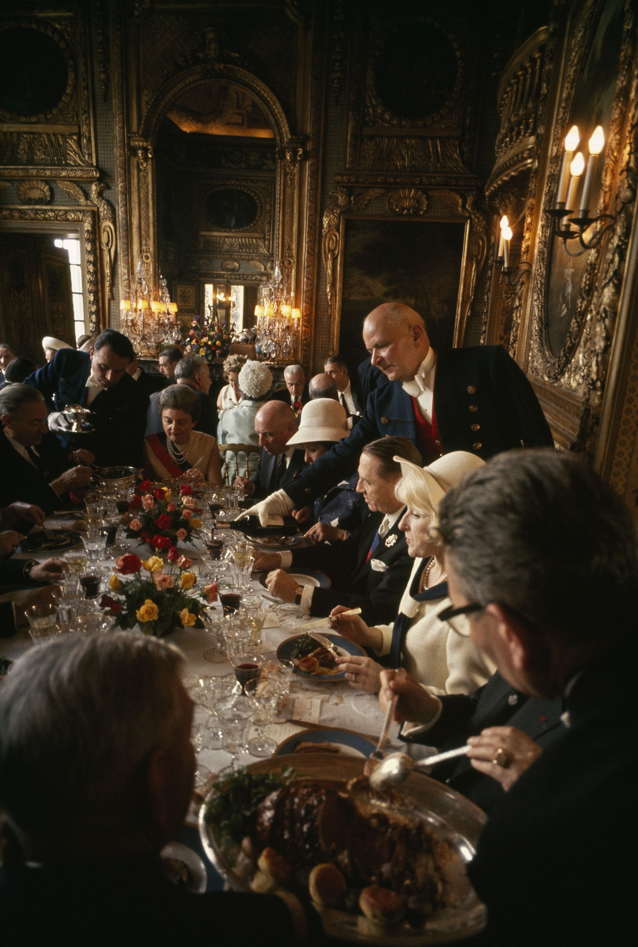 people eating a meal