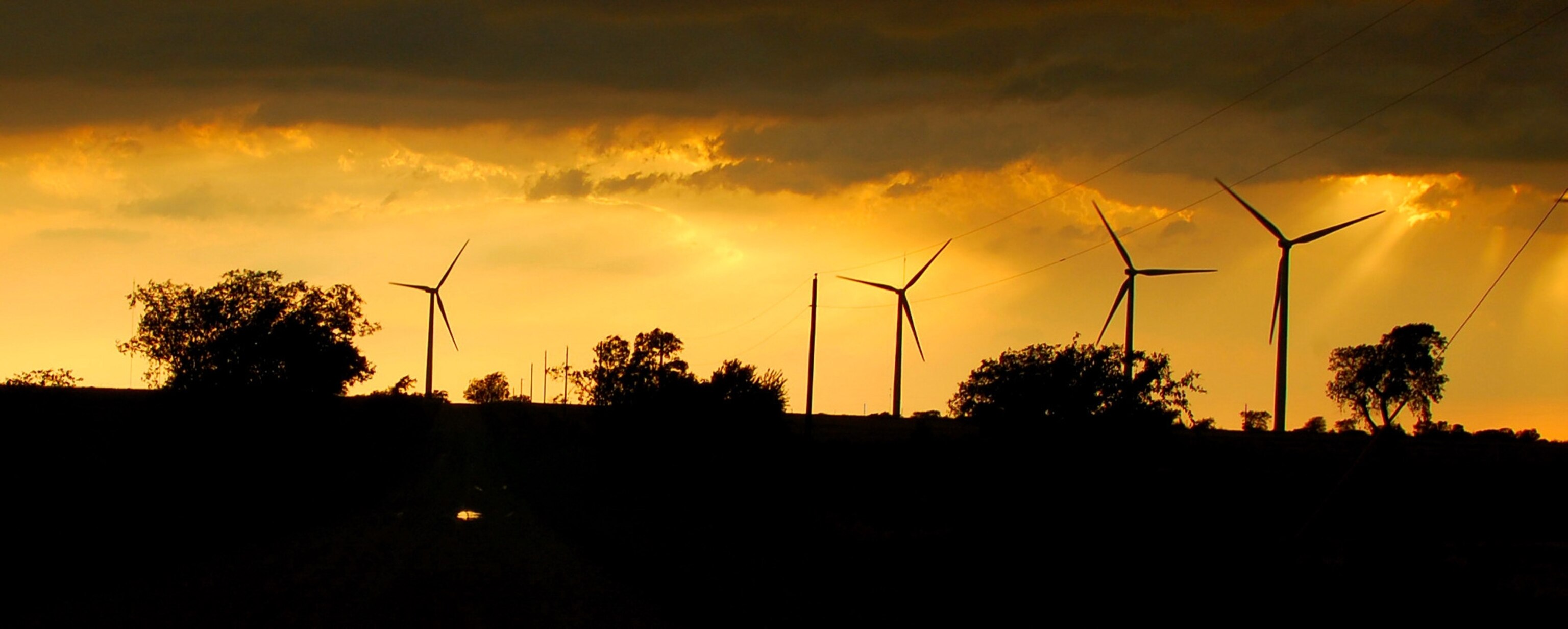 sunset after the tornado dissipated