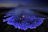 Stunning Electric Blue Flames Erupt From Volcanoes National Geographic