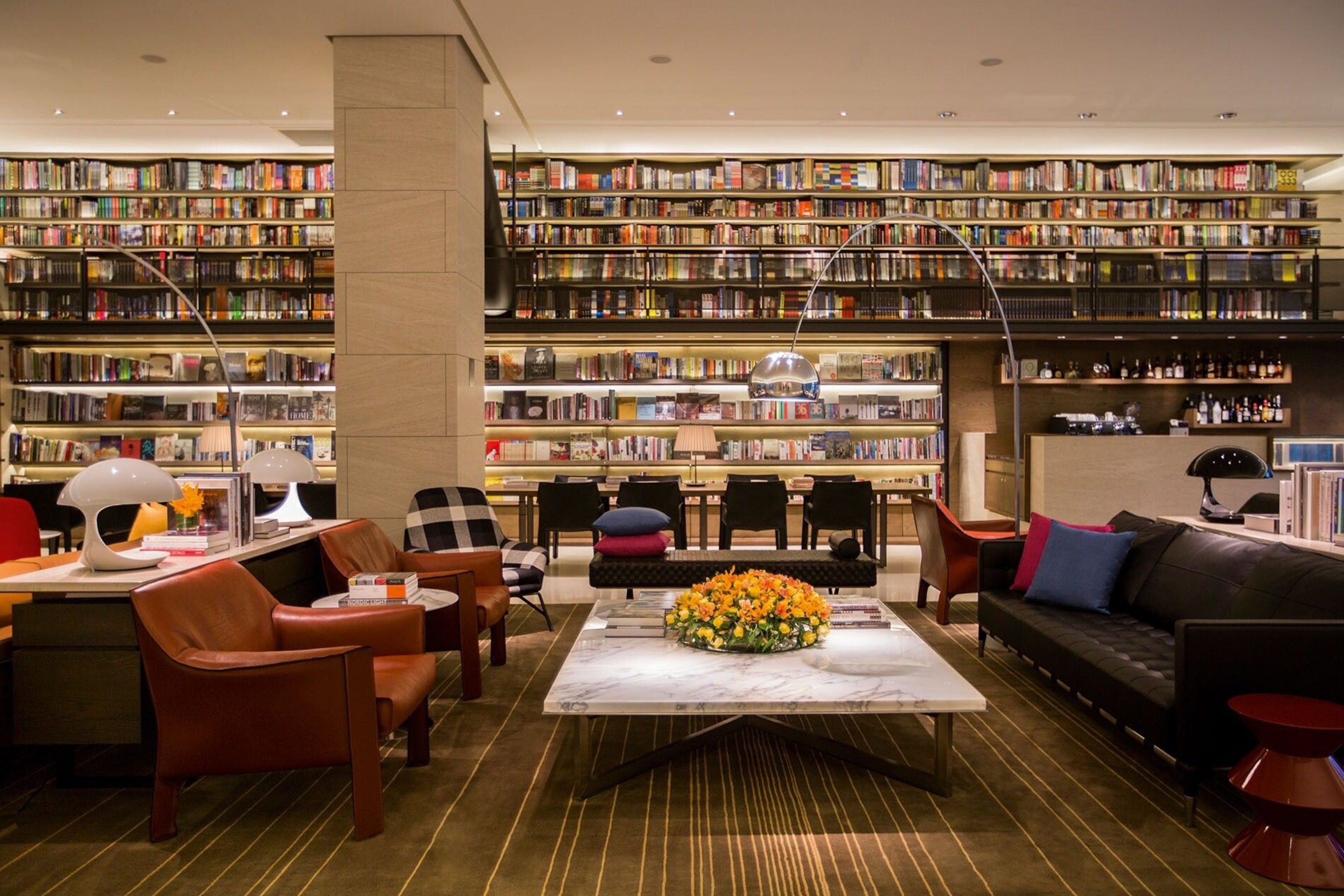 Bookworms at Eslite Hotel can lose themselves in the lounge which has over 5,000 tomes.