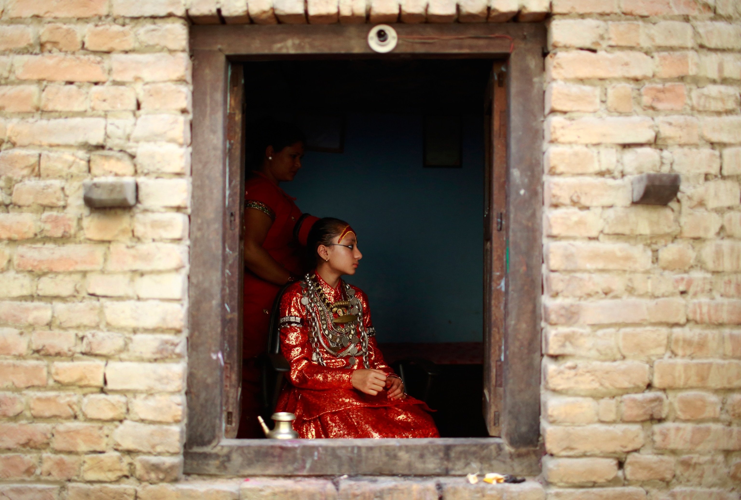 a young girl in Nepal