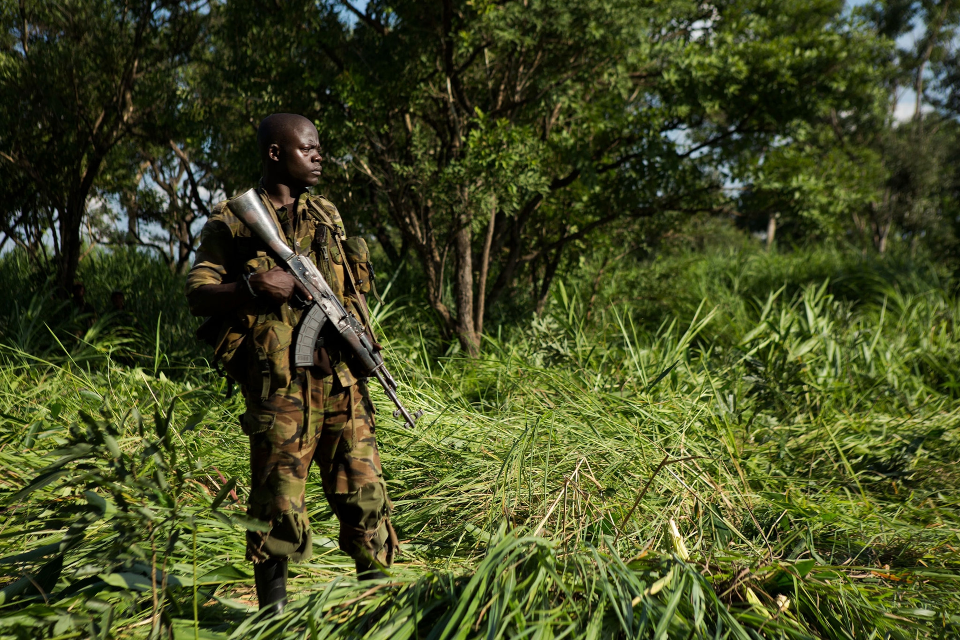 rangers in Garamba National Park in Democratic Republic of the Congo