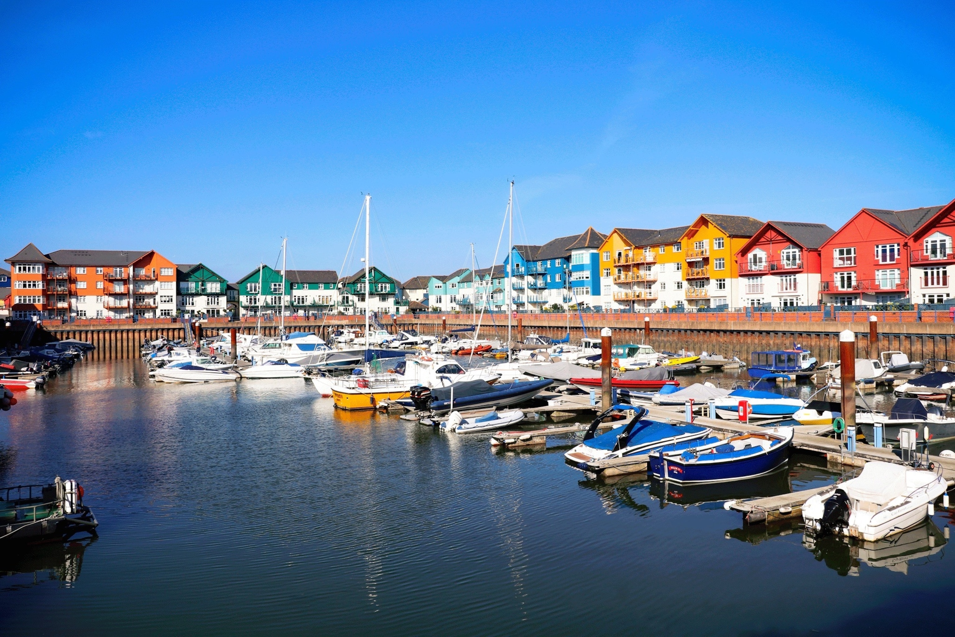 Exmouth Marina in the seaside town of Exmouth