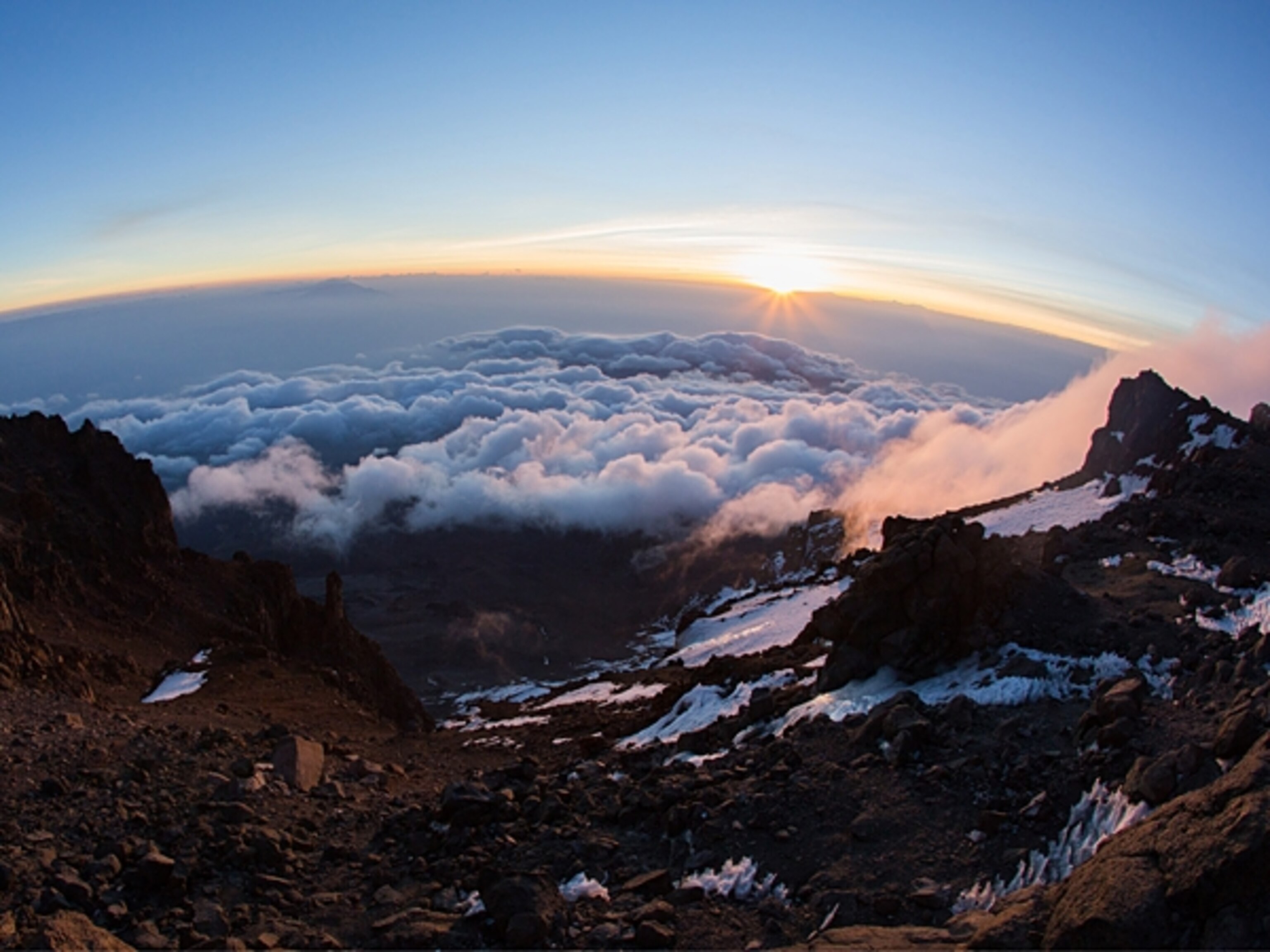 sunset on Kilimanjaro