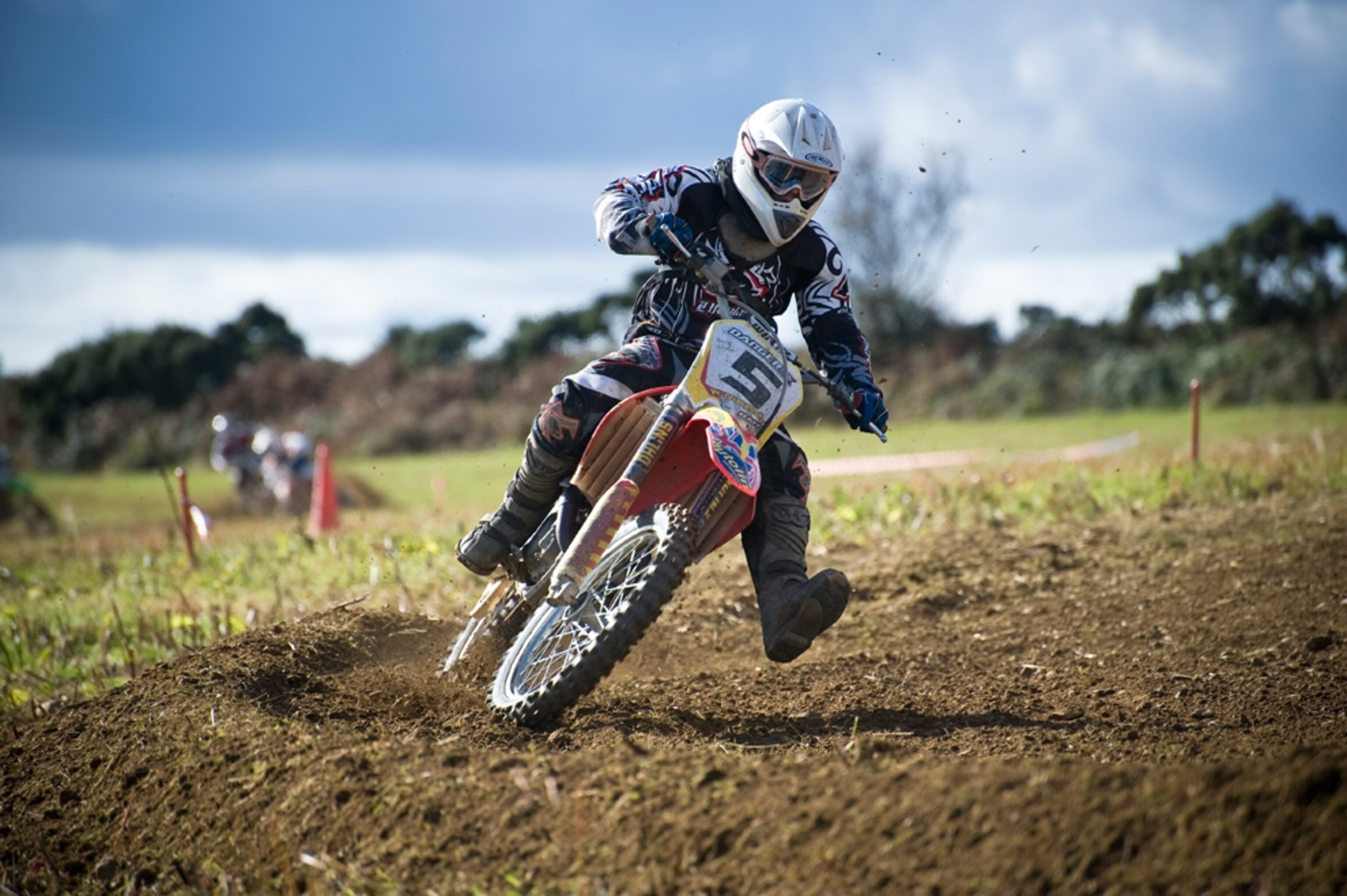 Biker in the Isle of Man race
