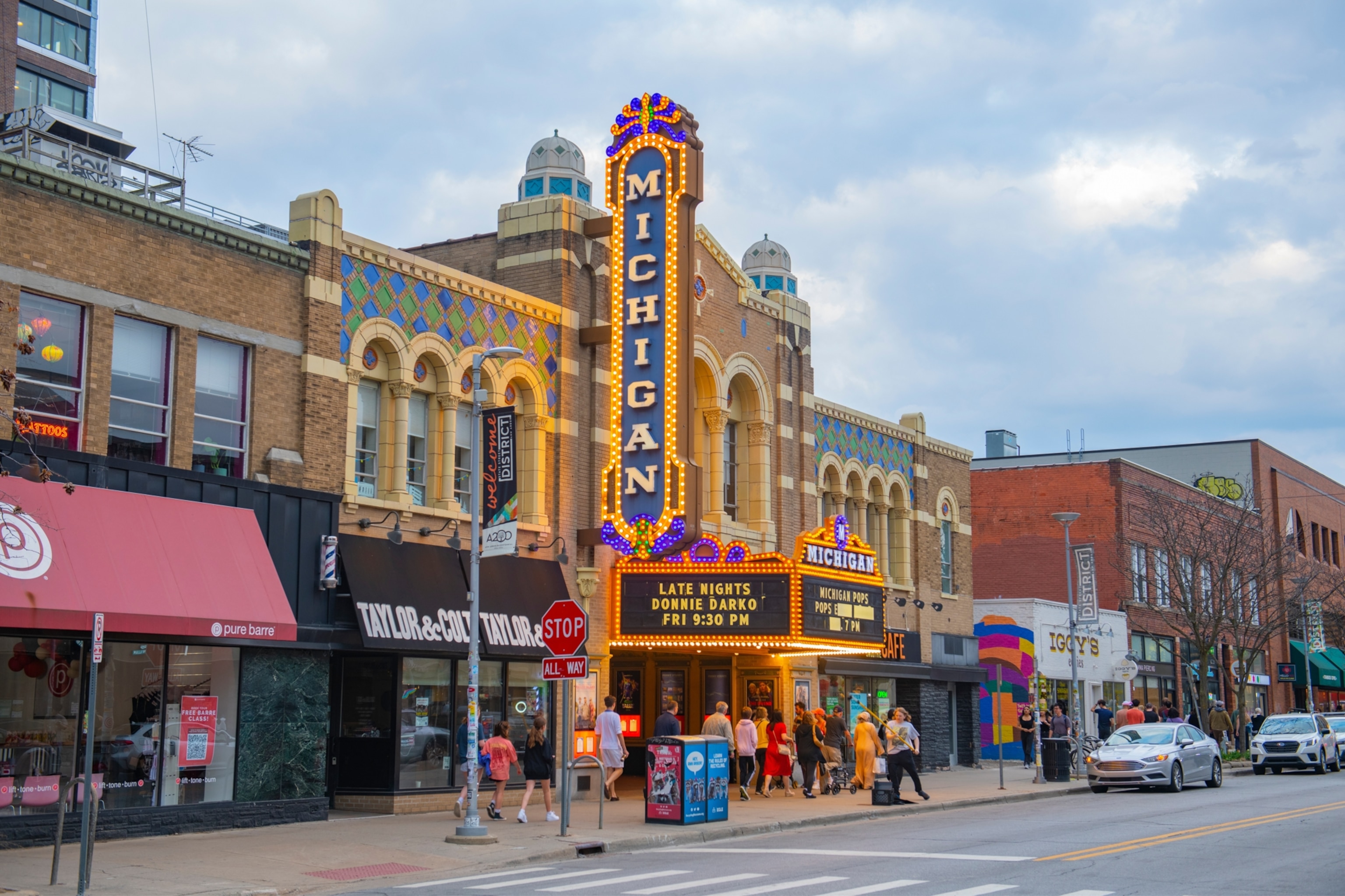 Michigan Theater at University of Michigan in historic Ann Arbor, Michigan MI, USA