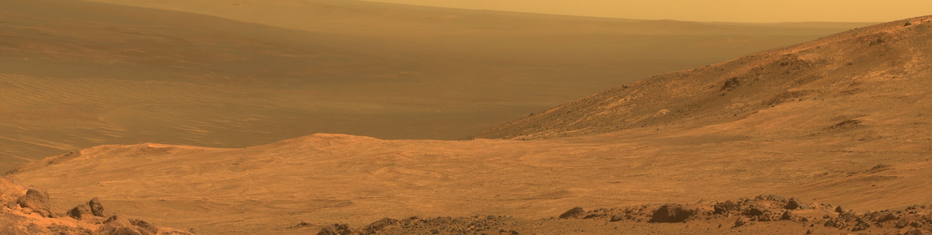 Marathon Valley on Mars taken from the Mars Space Rover