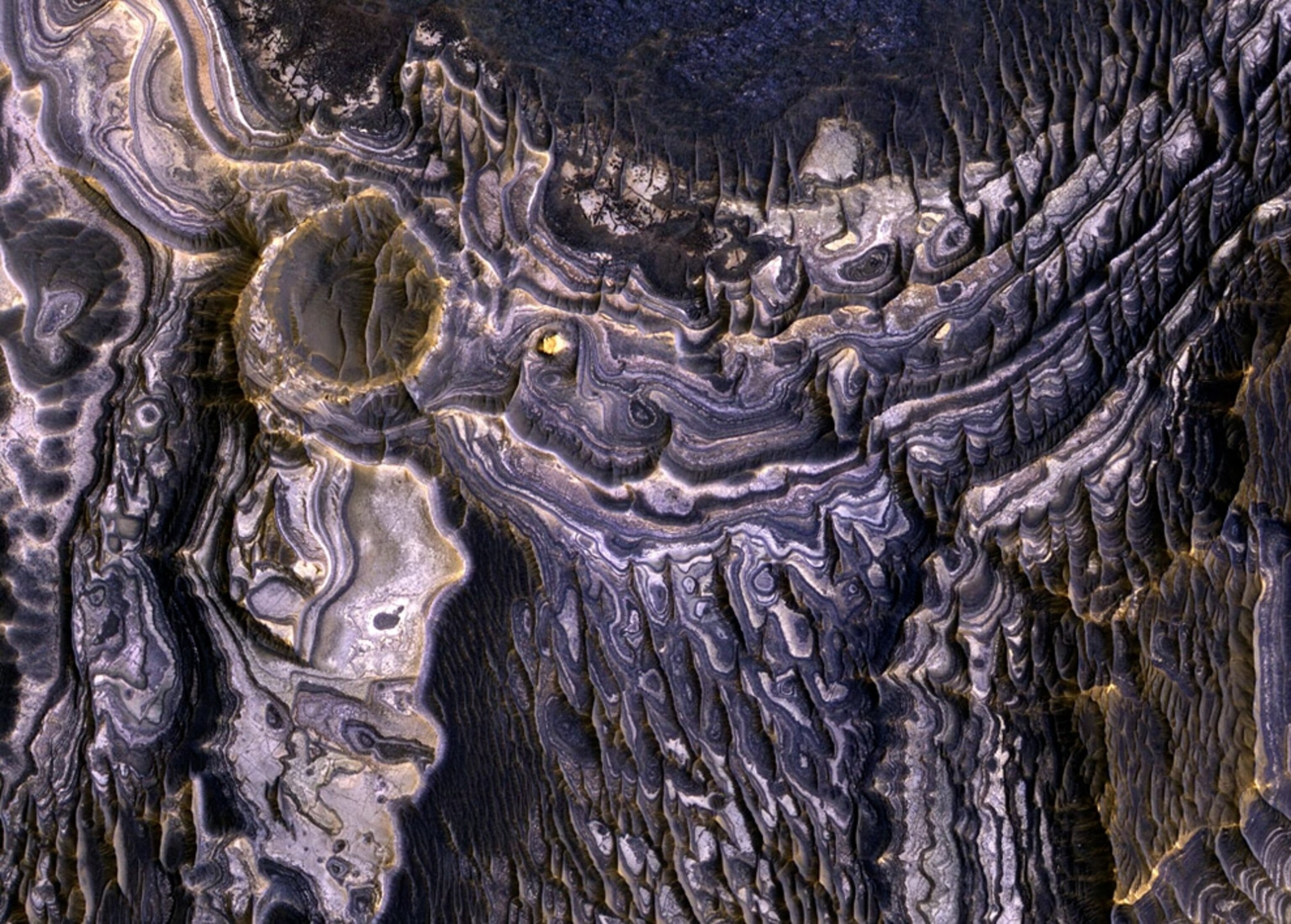 Layered mineral deposits on Mars