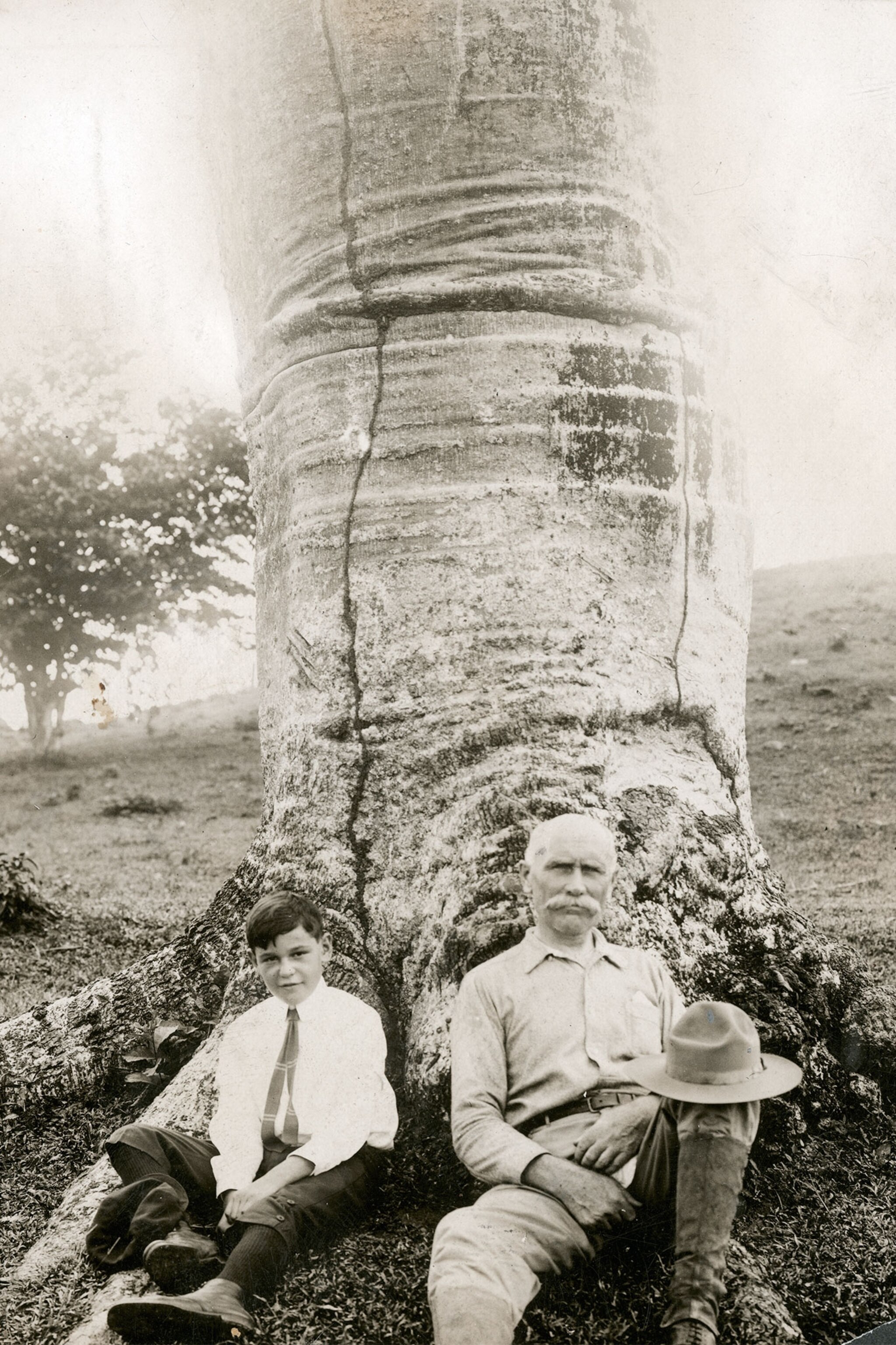 a father and child in Panama