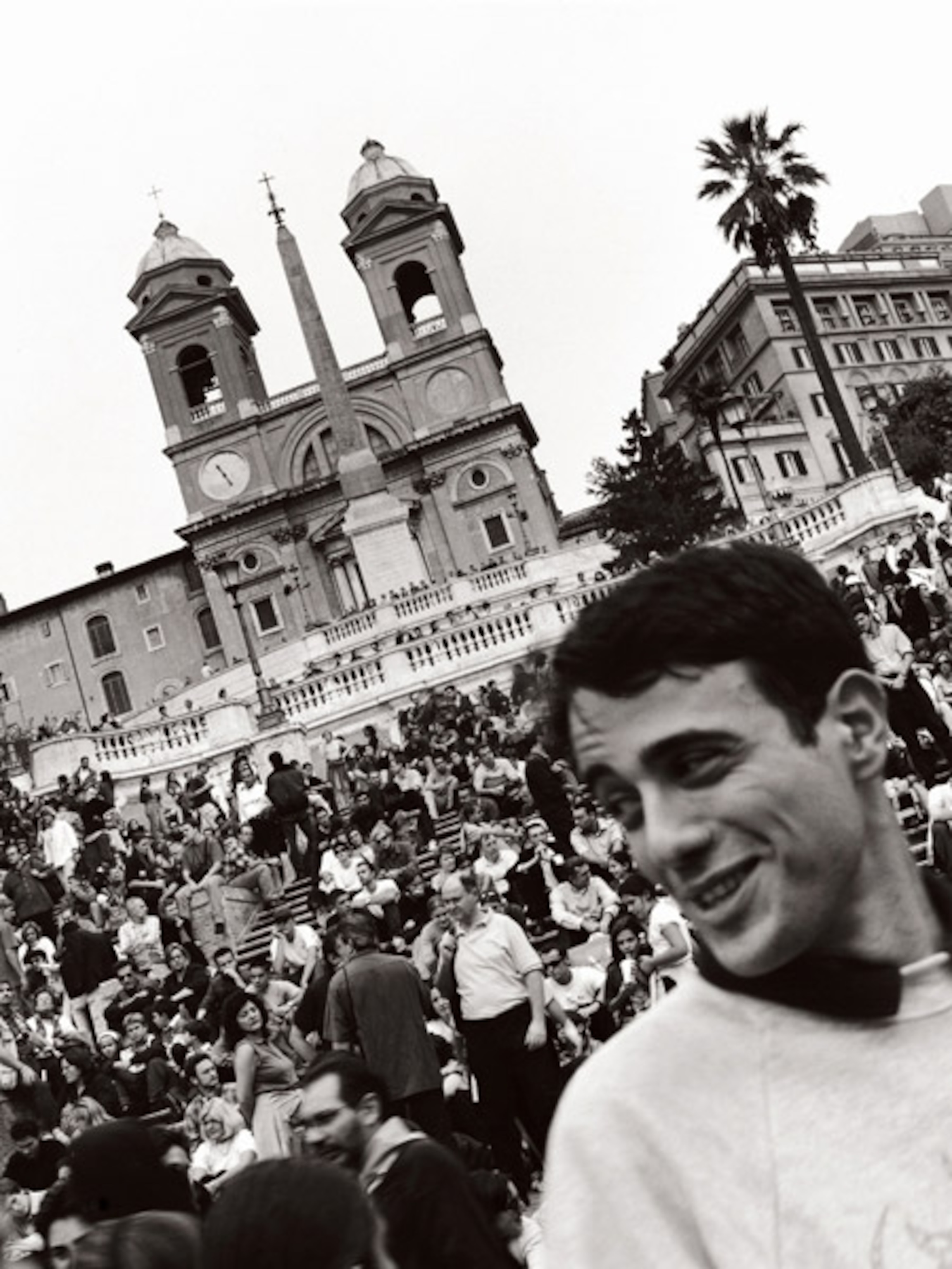 Crowds on Spanish Steps
