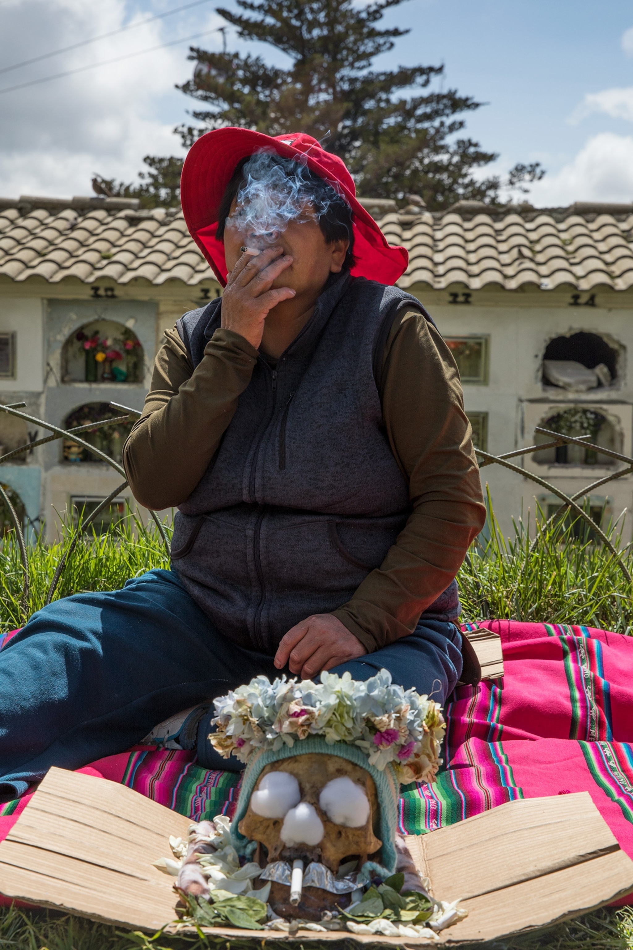 the Las Natitas skull festival in La Paz, Bolivia