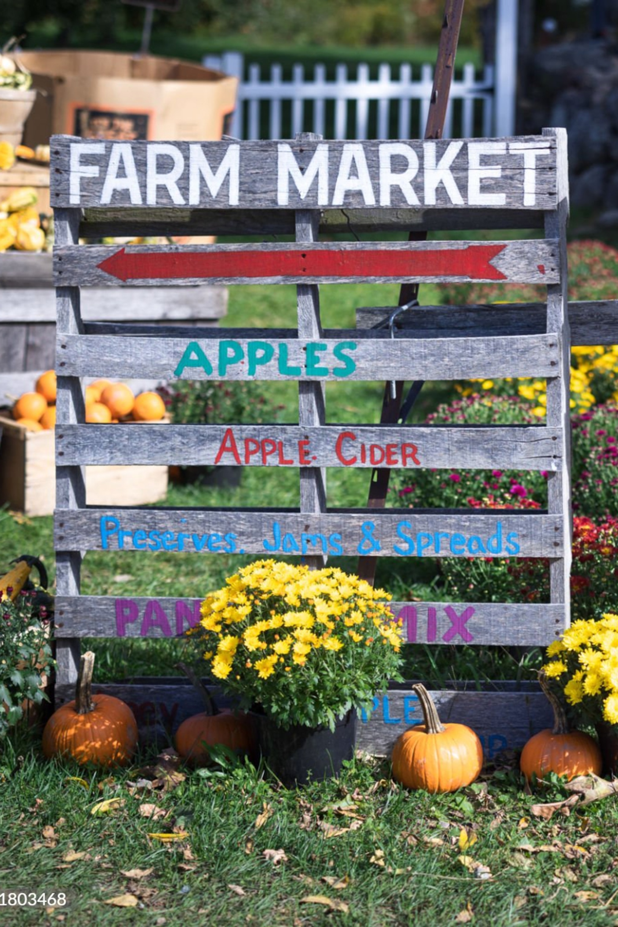 Farmers' market sign