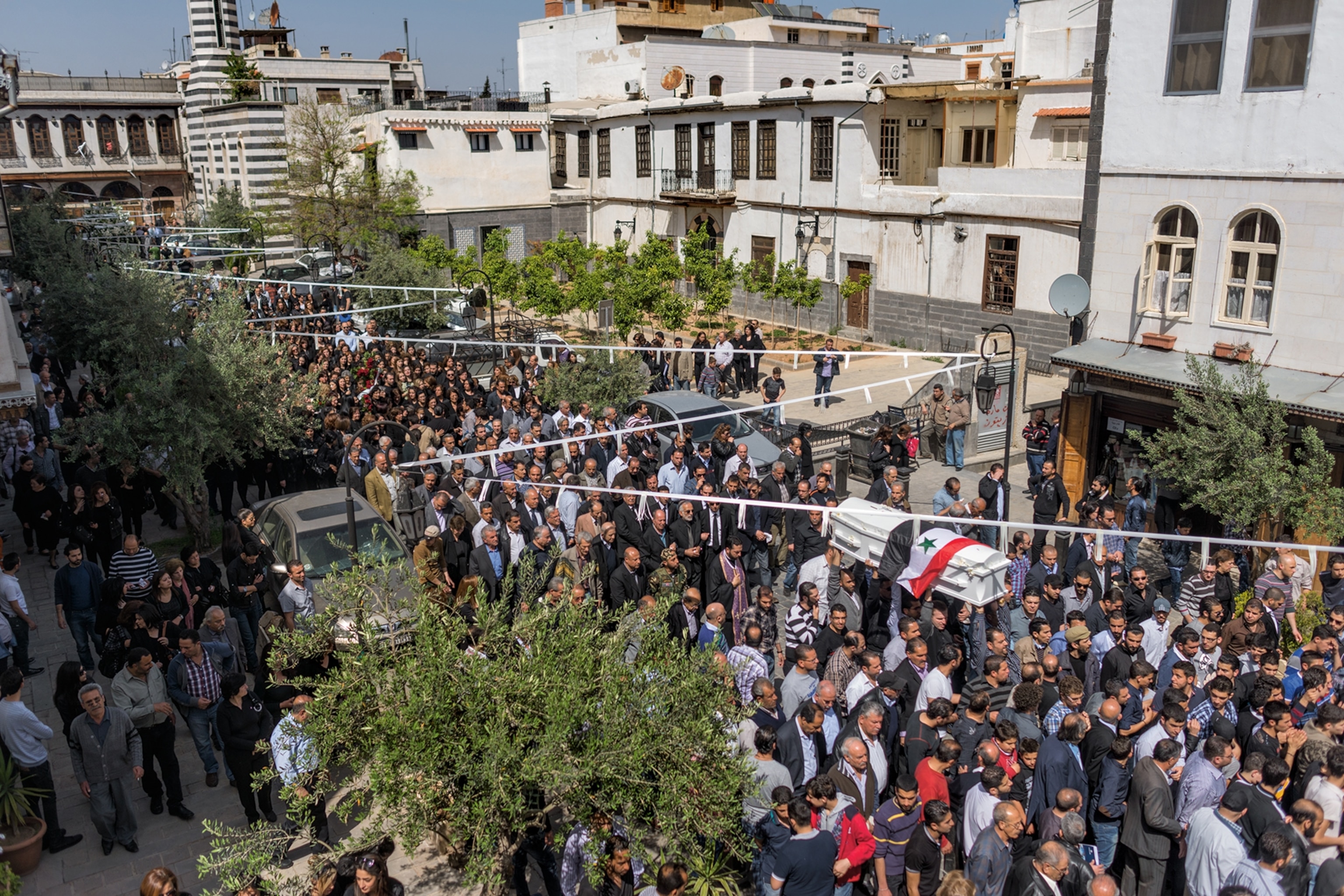 Funeral procession for Elias Francis