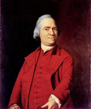 Harvard-educated Samuel Adams, staunch Puritan, failed maltster, and ringleader of Boston&rsquo;s rebellious Sons of Liberty, is pictured here in a portrait.